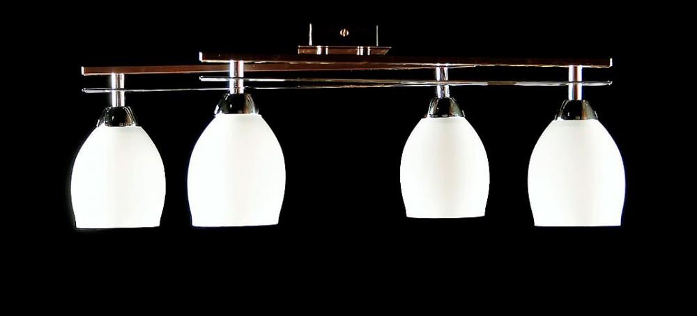 Люстра с плафонами Ray LA-812/4 CR/BK (IR006393) в реальных условиях использования от пользователя Олена.