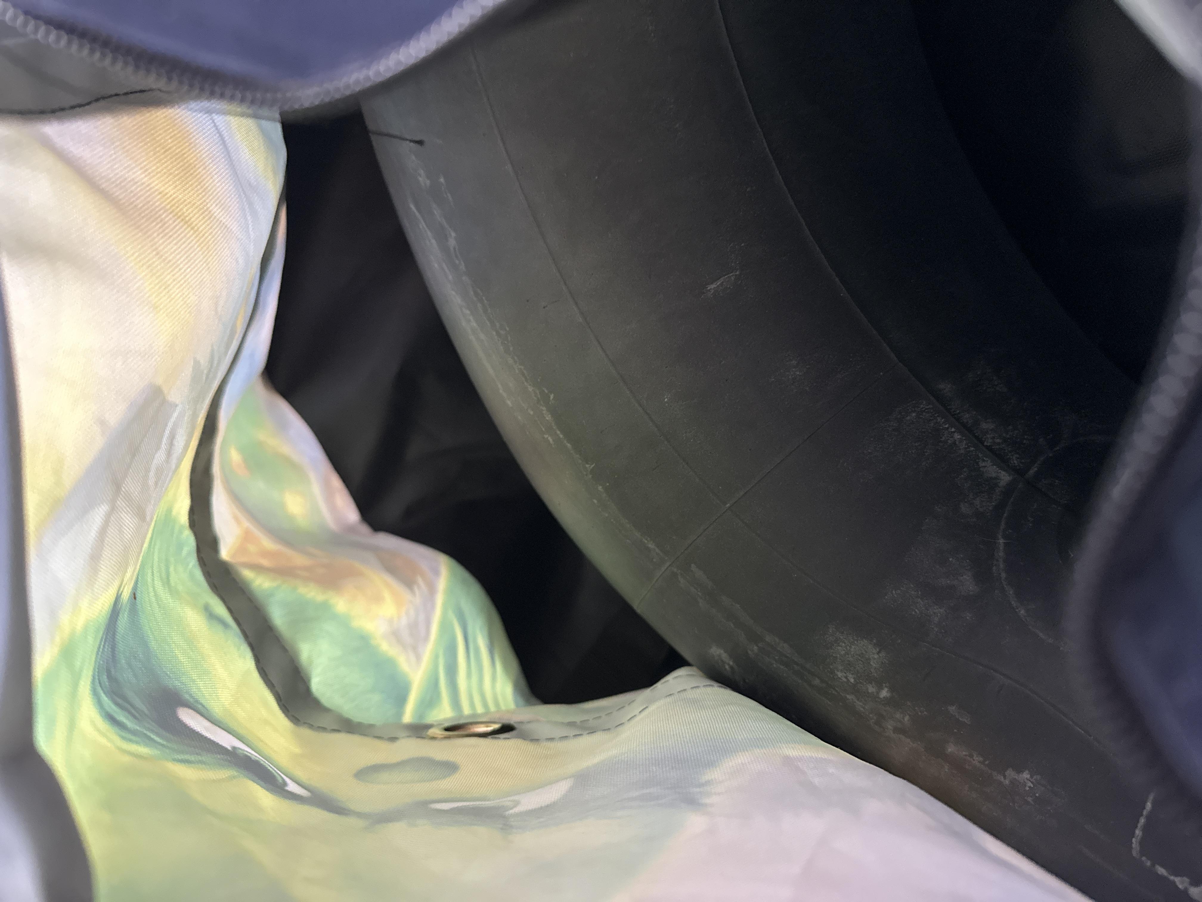 Тюбинг надувной TAKE&RIDE Grinch с камерой для детей и взрослых 120 см в реальных условиях использования от покупателя Ярослава.