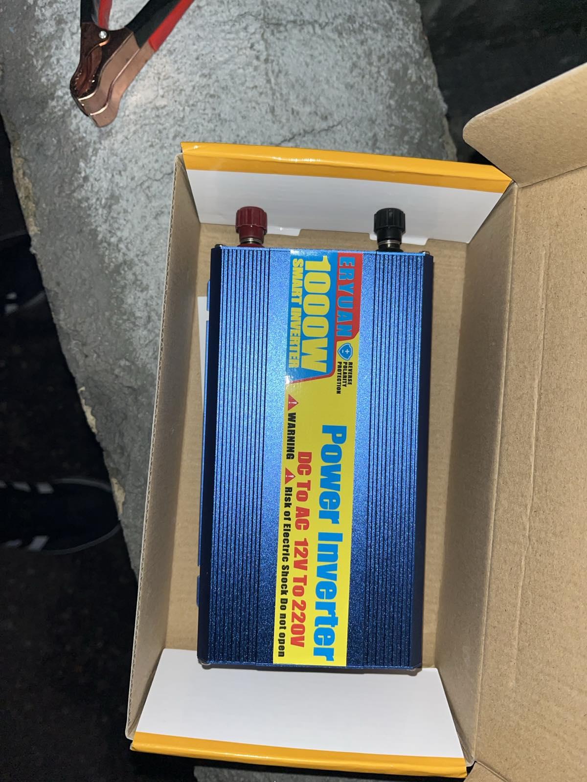 Фото: Інвертор Wimpex 12V-220V WX-1000W (3-14-WX1000 ), надіслане покупцем Анна Інвертор Wimpex 12V-220V WX-1000W (3-14-WX1000 ) у реальних умовах використання від покупця Анна.