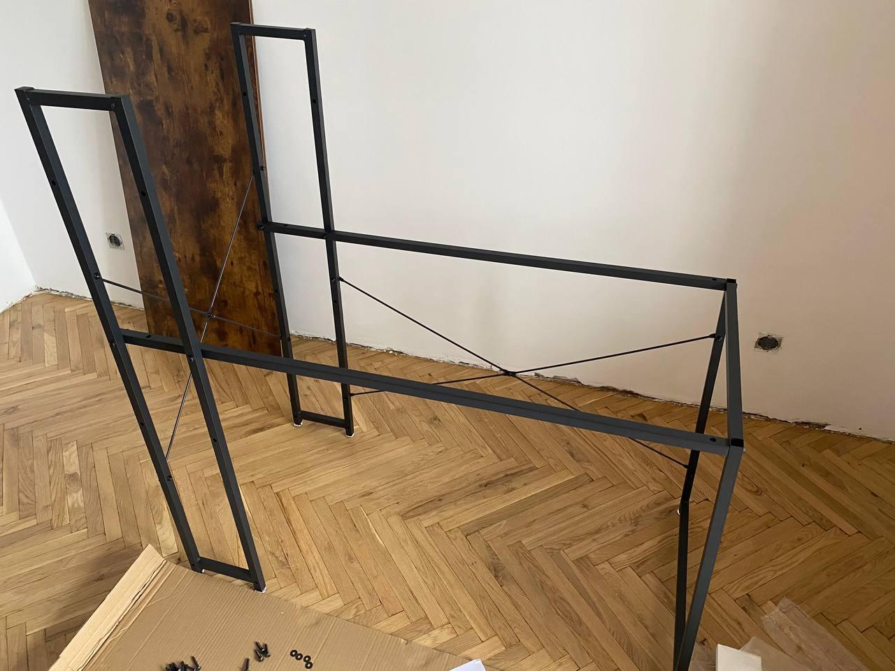 Фото: Комп'ютерний стіл зі стелажем Bonro BN-003 120x60 см Коричневий, надіслане покупцем Олег Комп'ютерний стіл зі стелажем Bonro BN-003 120x60 см Коричневий у реальних умовах використання від покупця Олег.