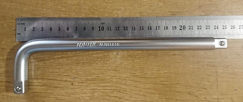 Вороток Г-образный Toptul AFAN1610 в реальных условиях использования от покупателя Сергій.