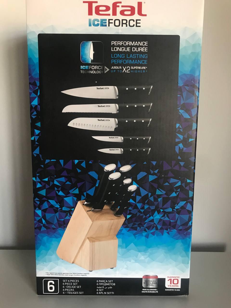 Набор ножей в колоде Tefal Ice Force 5 предметов K232S574 в реальных условиях использования от пользователя Ніна Череда.
