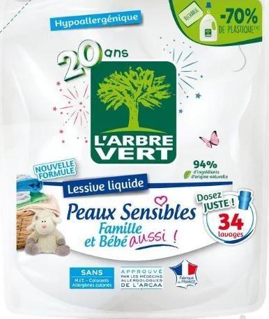 Гель для машинной стирки Larbre Vert Чувствительная кожа (Запасной блок) 1,53 л в реальных условиях использования от покупателя Надія.