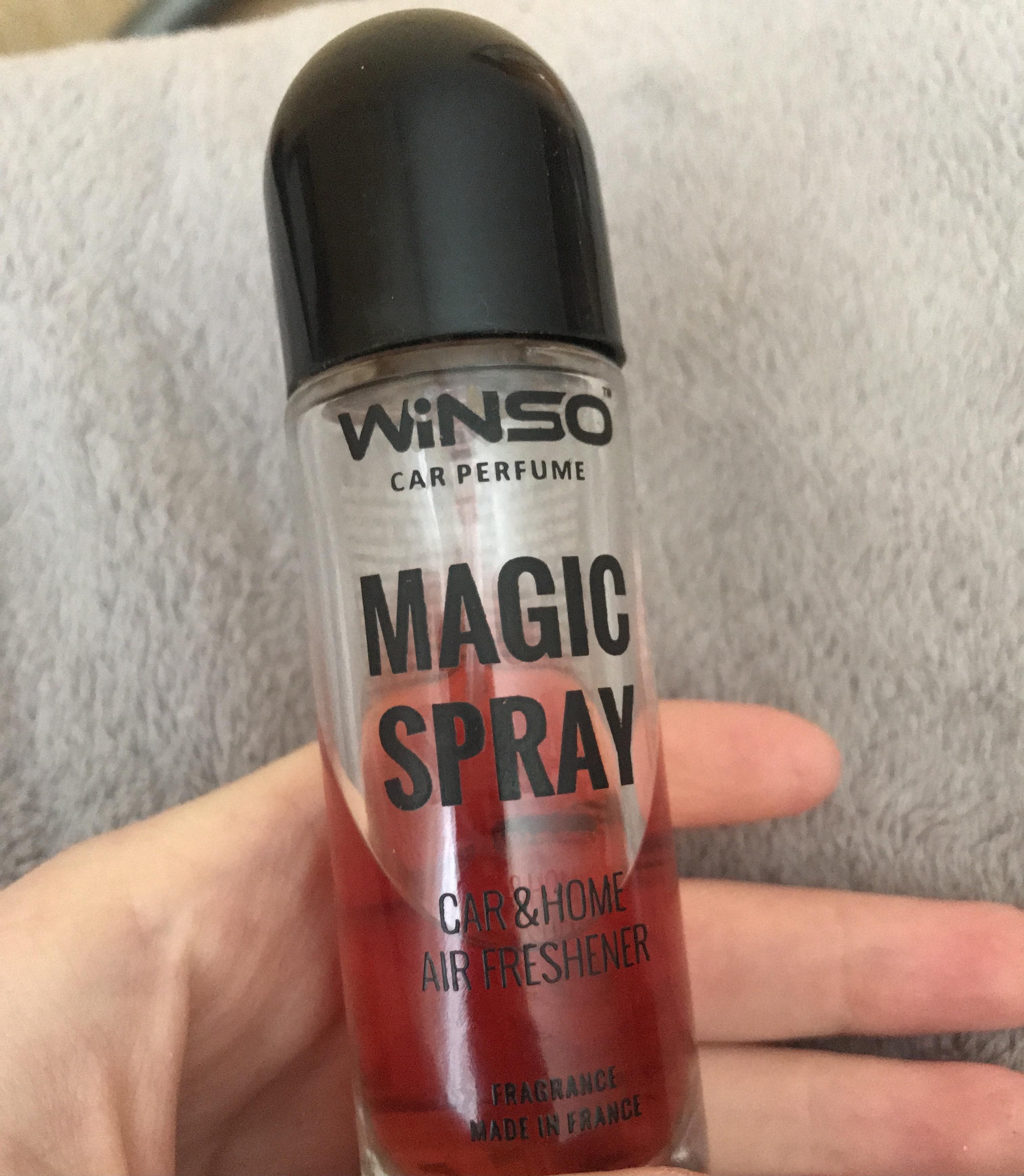 Ароматизатор спрей WINSO Magic Cherry 30 мл в реальных условиях использования от пользователя Надія.