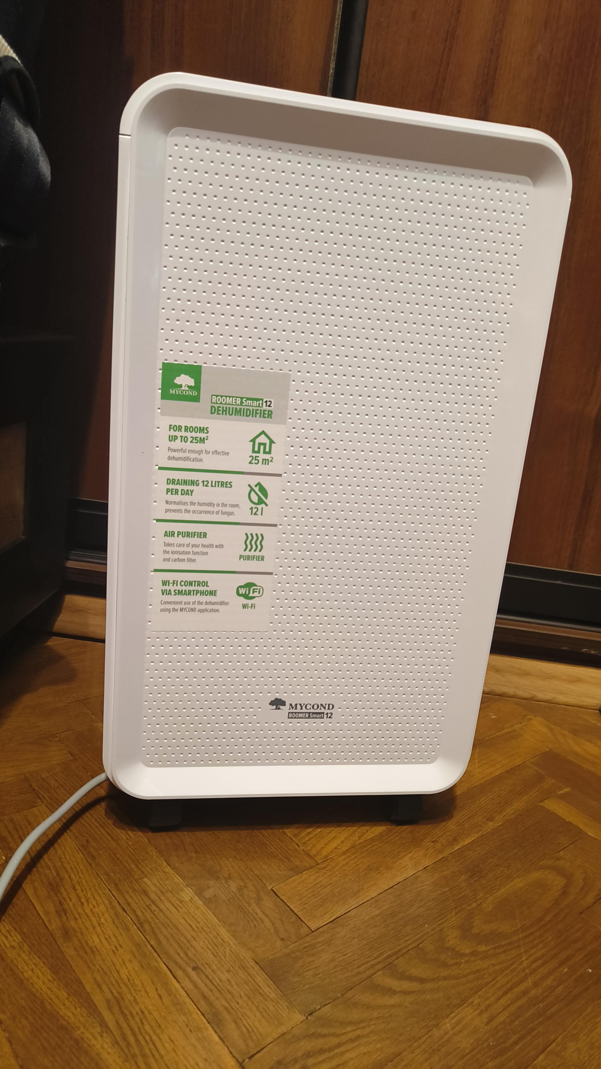 Осушувач повітря Mycond Roomer Smart 12 у реальних умовах використання від користувача Андрій.