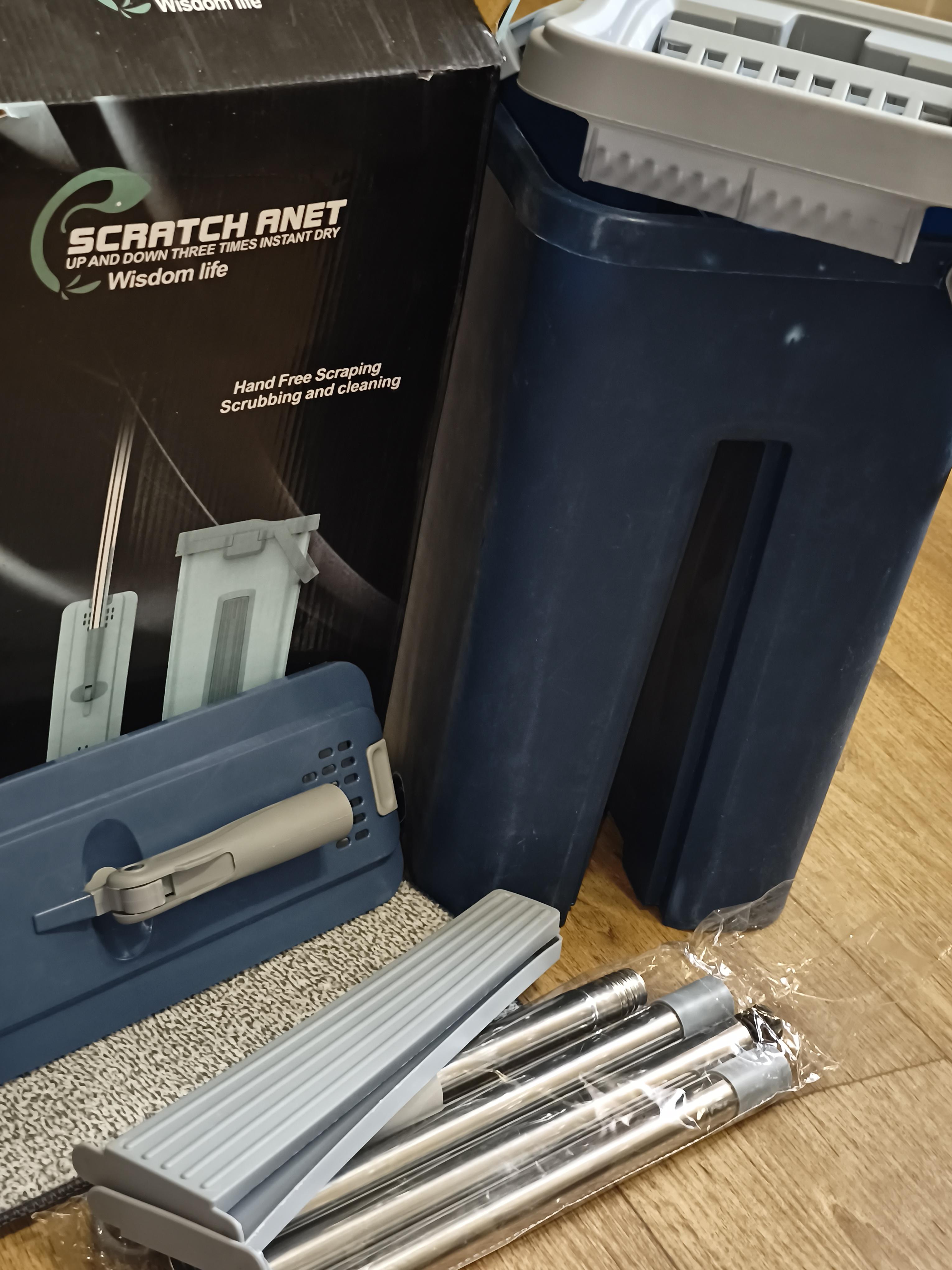 Фото: Швабра-лентяйка с отжимом и ведром Scratch Anet 8 л Зеленый, отправлено покупателем Валерія Швабра-лентяйка с отжимом и ведром Scratch Anet 8 л Зеленый в реальных условиях использования от покупателя Валерія.