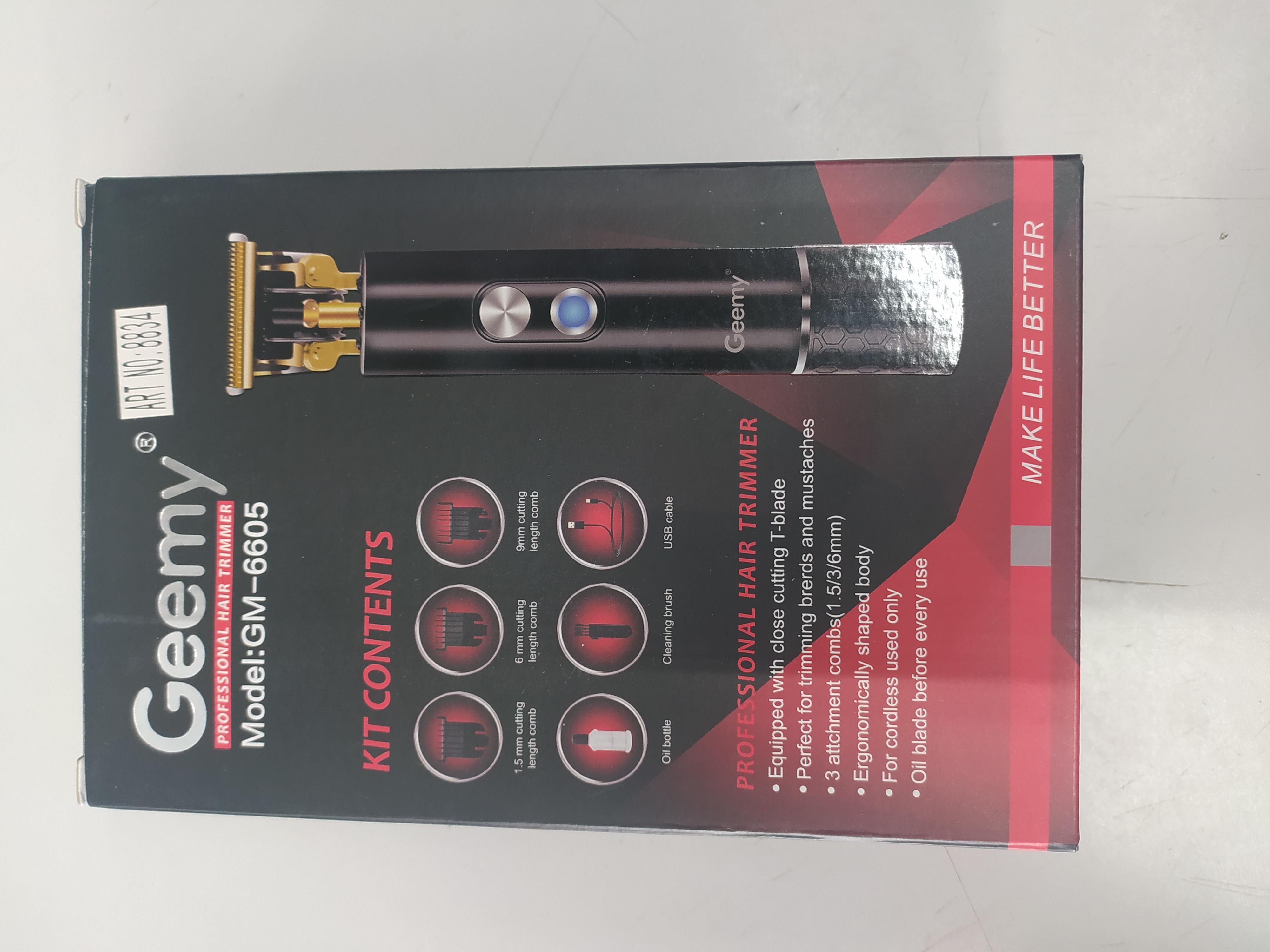Машинка GEEMY GM-6605 для стрижки волос окантовки/бороды и усов в реальных условиях использования от покупателя Константин.