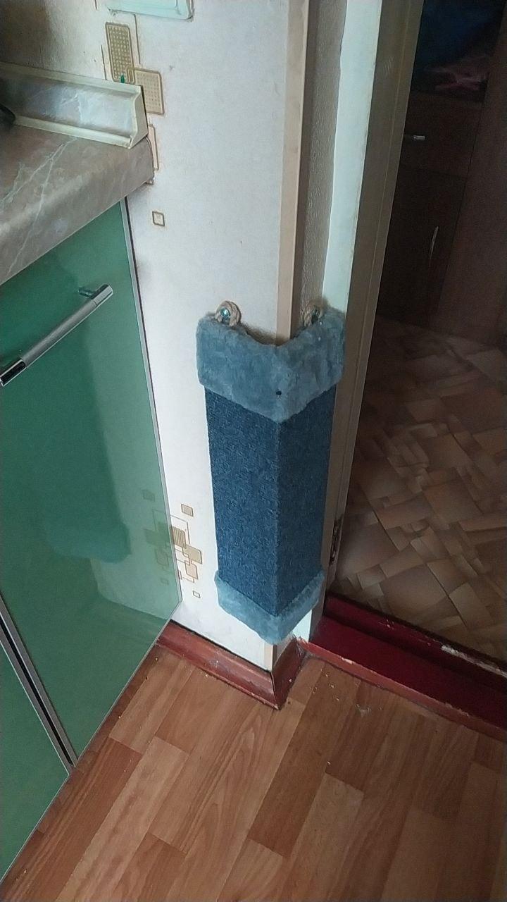 Фото: Когтеточка угловая Пушистик 50х10х10 см Серый, отправлено покупателем Татьяна Когтеточка угловая Пушистик 50х10х10 см Серый в реальных условиях использования от покупателя Татьяна.