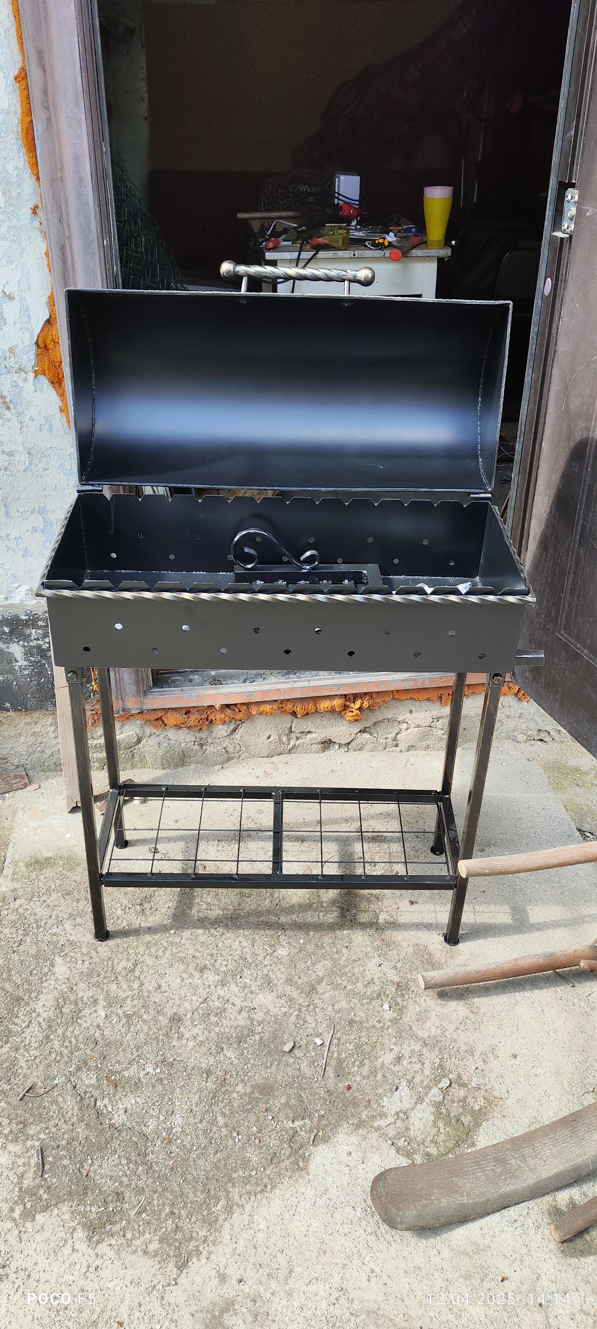 Мангал Сундук кованый (14251008) в реальных условиях использования от покупателя Олександр.