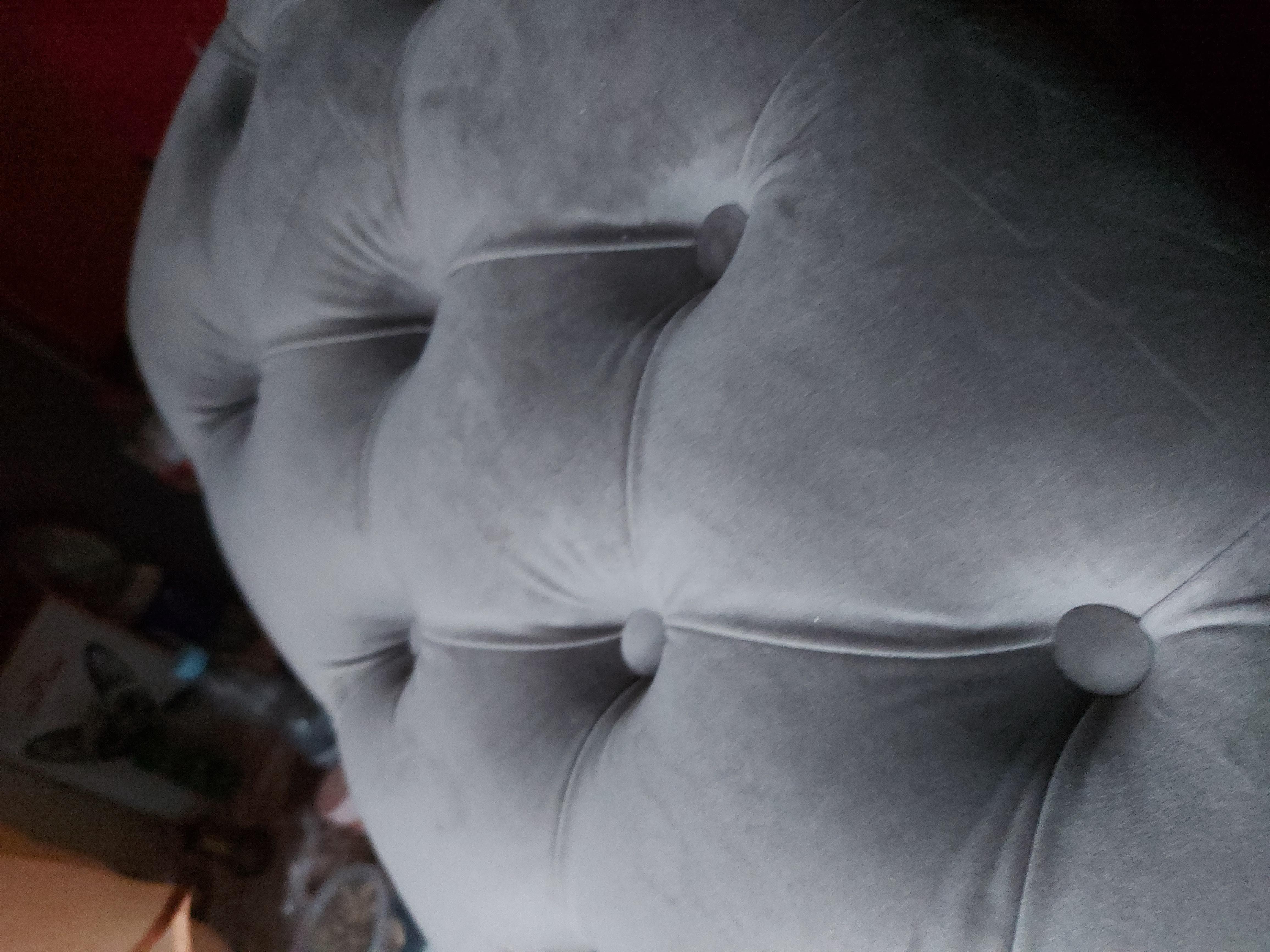 Банкетка для взуття Garz з м'яким велюровим сидінням Бежевий у реальних умовах використання від покупця Ірина.