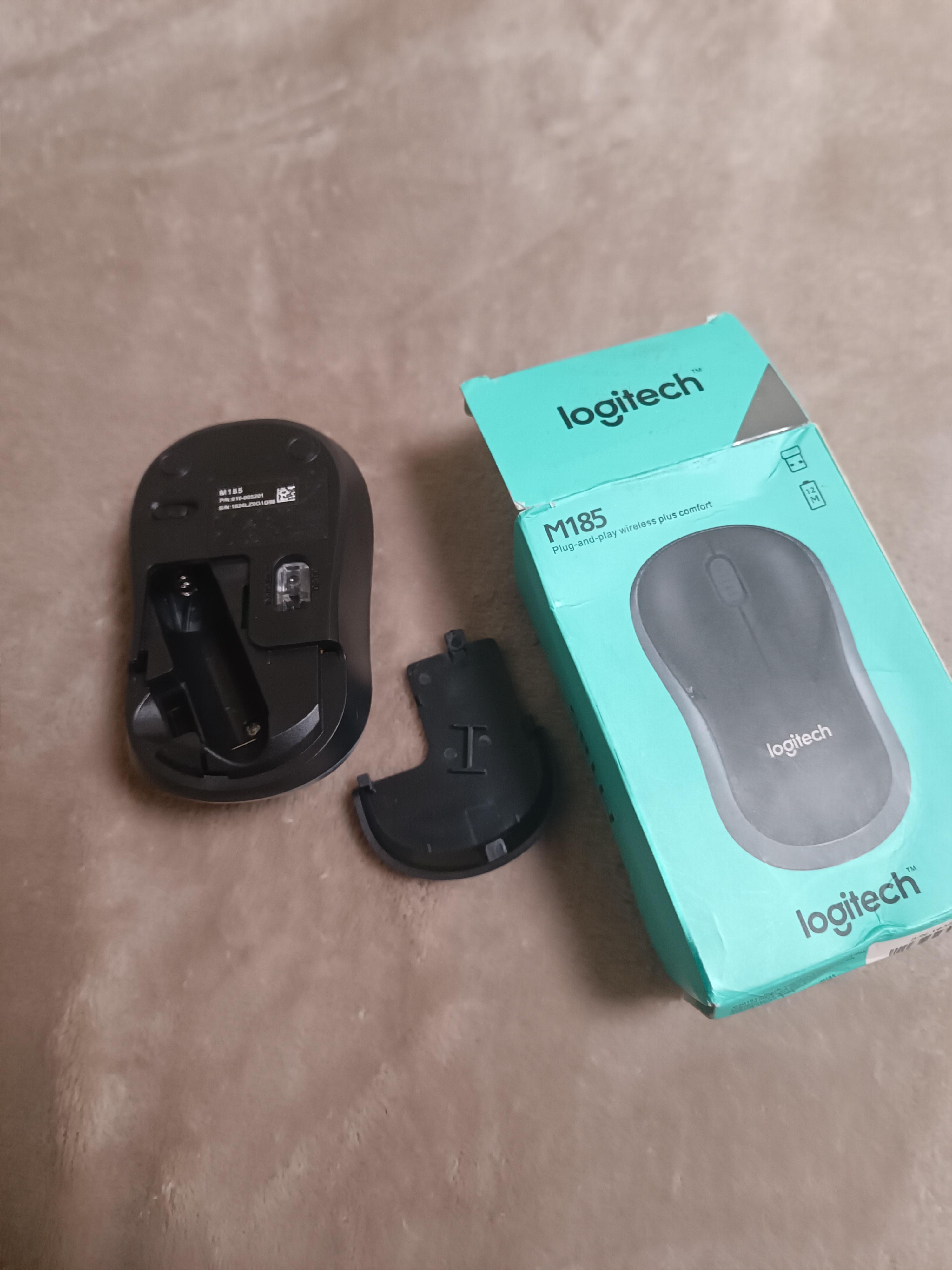 Фото: Мышь Logi M185 Wireless Серый (00000072), отправлено покупателем Анастасія Мышь Logi M185 Wireless Серый (00000072) в реальных условиях использования от покупателя Анастасія.