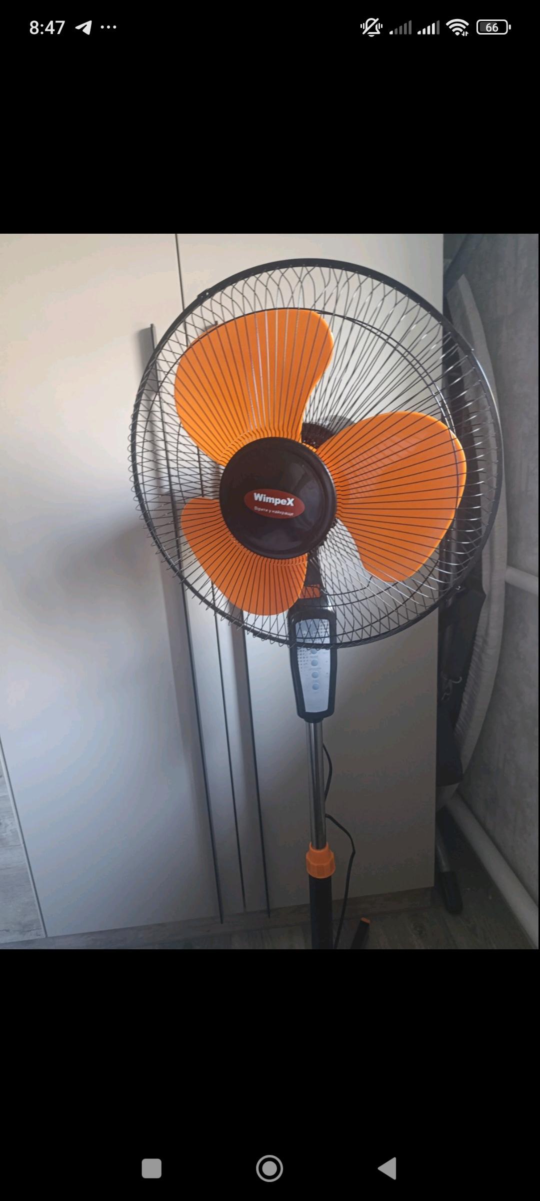Вентилятор напольный Wimpex WX-1604 с пультом ДУ (463473573) в реальных условиях использования от покупателя Дар'я.