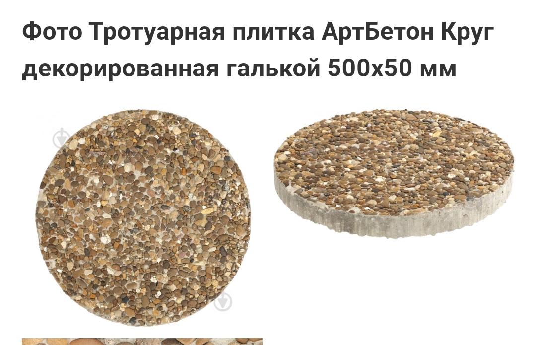 Фото: Тротуарная плитка АртБетон Омега декорированная галькой 500x360 мм коричневый, отправлено пользователем Богдан Тротуарная плитка АртБетон Омега декорированная галькой 500x360 мм коричневый в реальных условиях использования от пользователя Богдан.