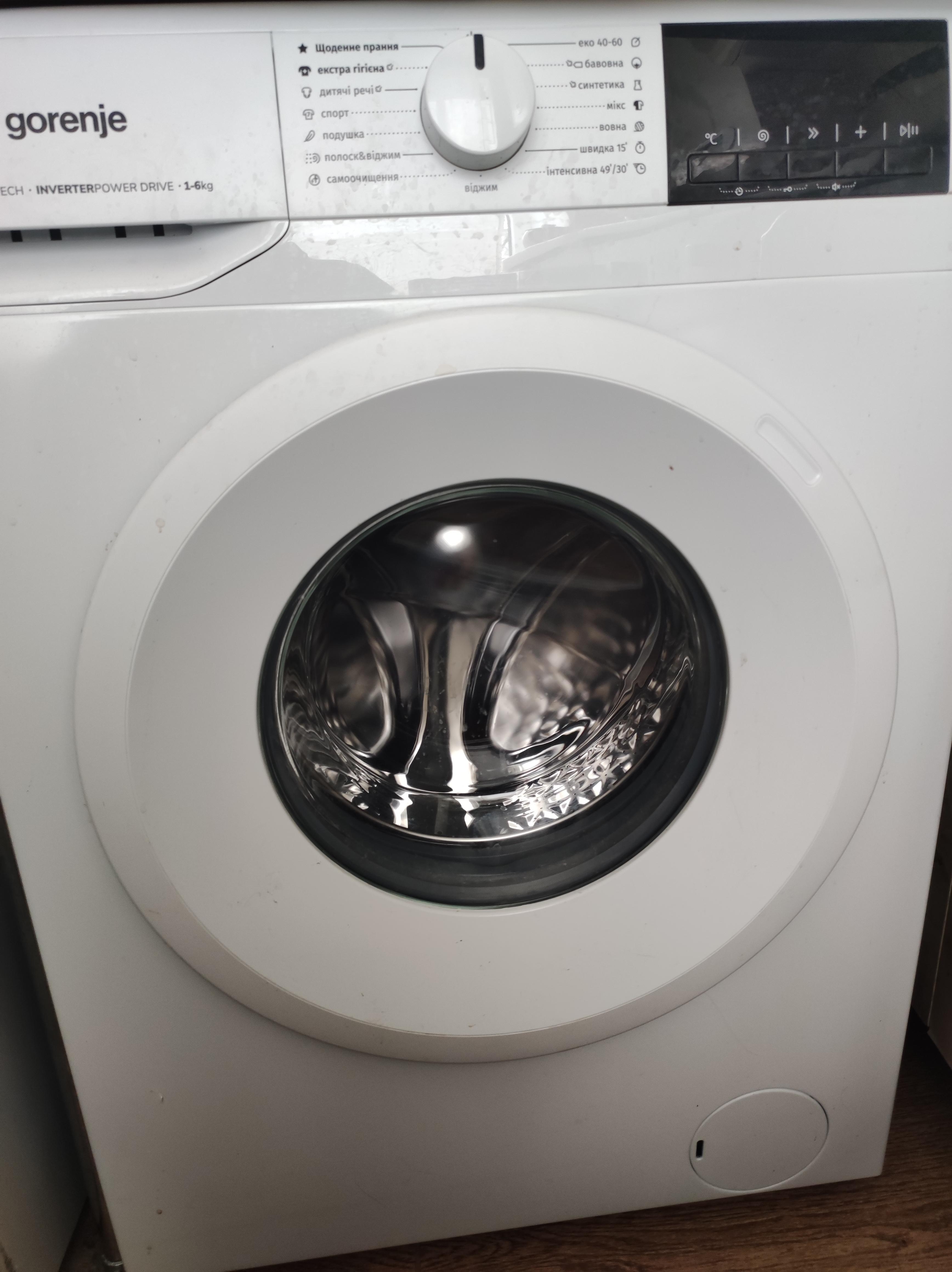 Фото: Пральна машина Gorenje WNGPI61SBS/UA, надіслане покупцем Віталій Пральна машина Gorenje WNGPI61SBS/UA у реальних умовах використання від покупця Віталій.