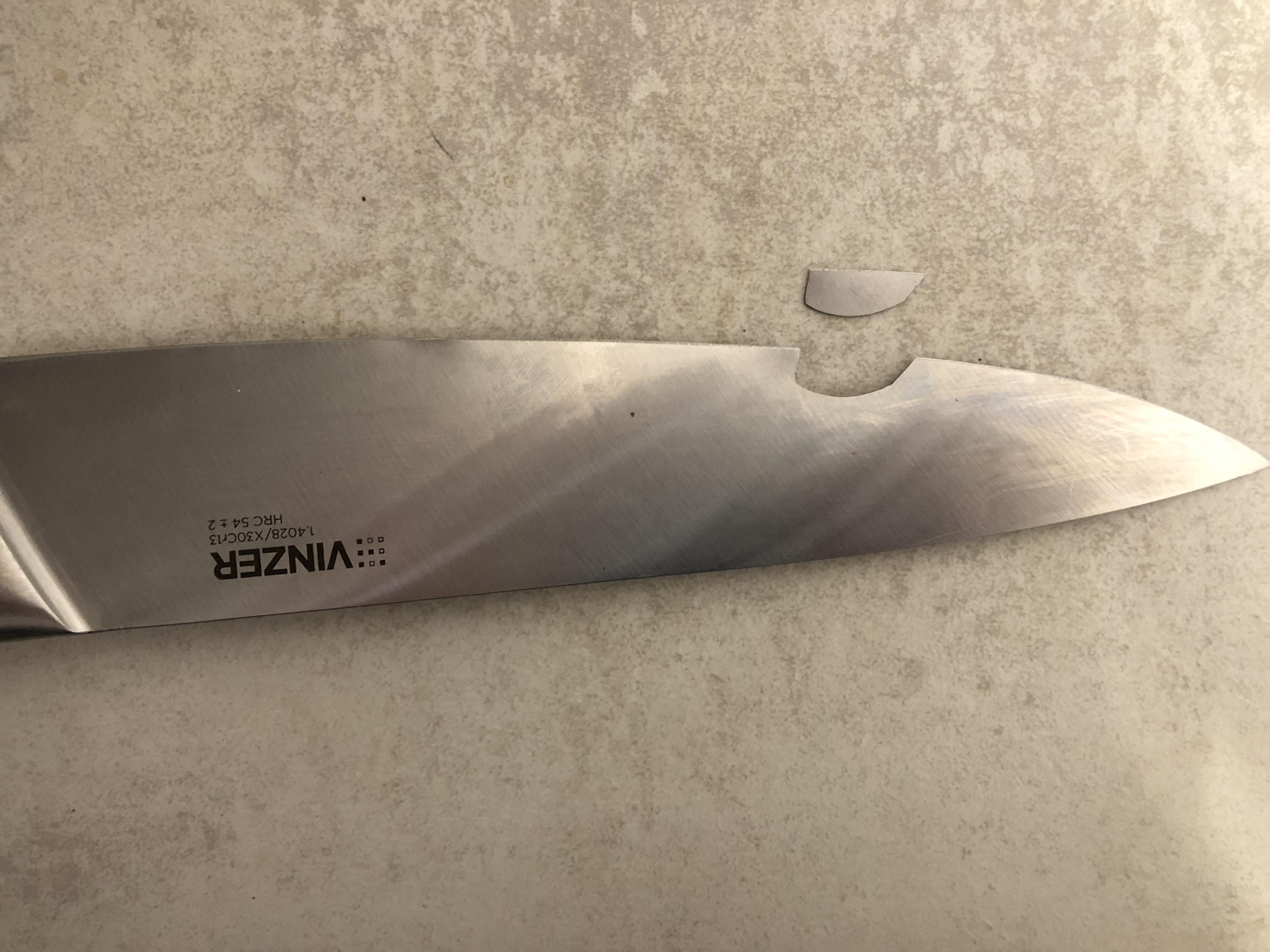 Ніж кухарський Vinzer 20 см 50272 у реальних умовах використання від покупця Sofiia.