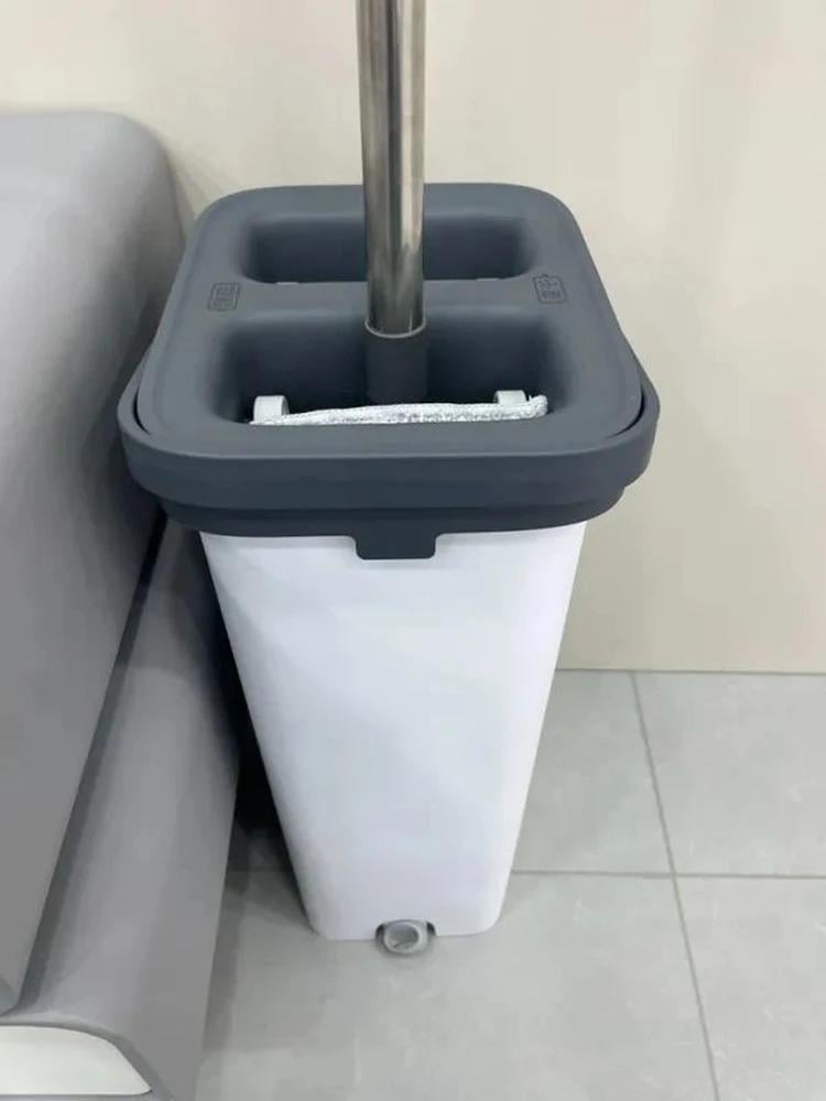 Набір швабра та відро з віджимом Joybos Z87 (23695015) у реальних умовах використання від покупця Аліна.