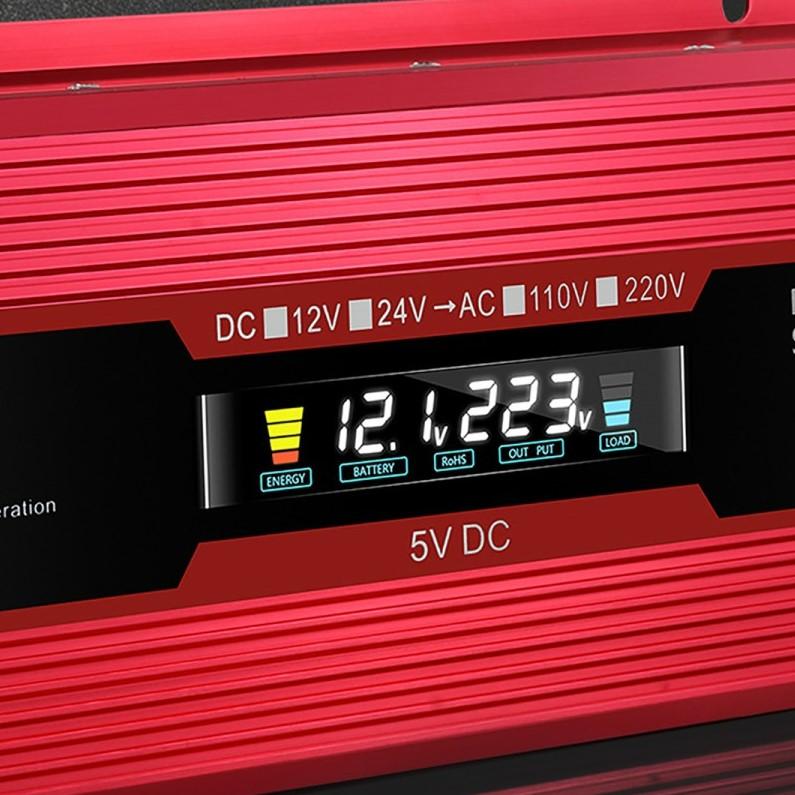 Преобразователь напряжения UKC 12-220 V 2000 W с LCD дисплеем (9566603) в реальных условиях использования от пользователя Кира.