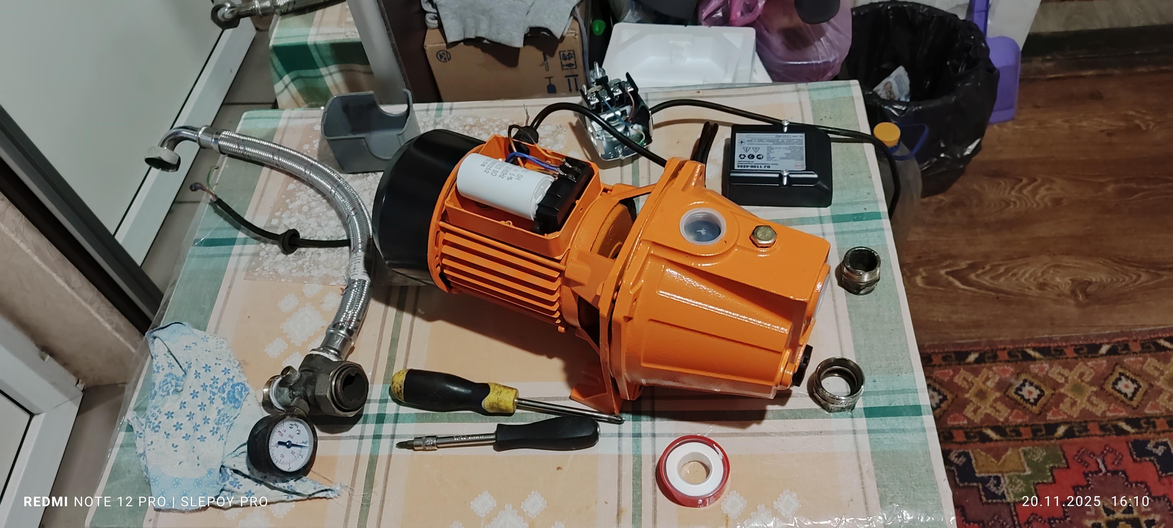 Поверхностный насос Powercraft DJ 1100-4555 в реальных условиях использования от покупателя Александр.