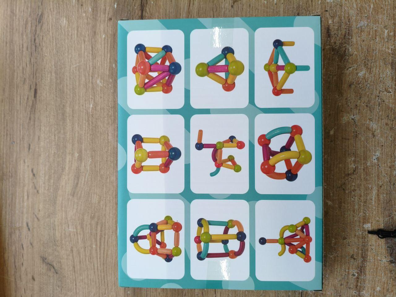 Конструктор 3D Magnetic Sticks детский магнитный из 42 цветных деталей (11187530) в реальных условиях использования от покупателя Кащеєва Анастасія.