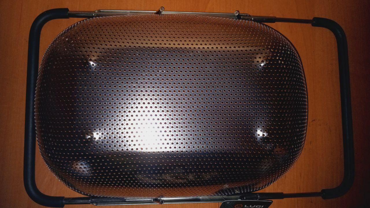 Дуршлаг-сито на раковину для мытья продуктов 34х23,5х9 см (HP-19-17) в реальных условиях использования от пользователя Соня.