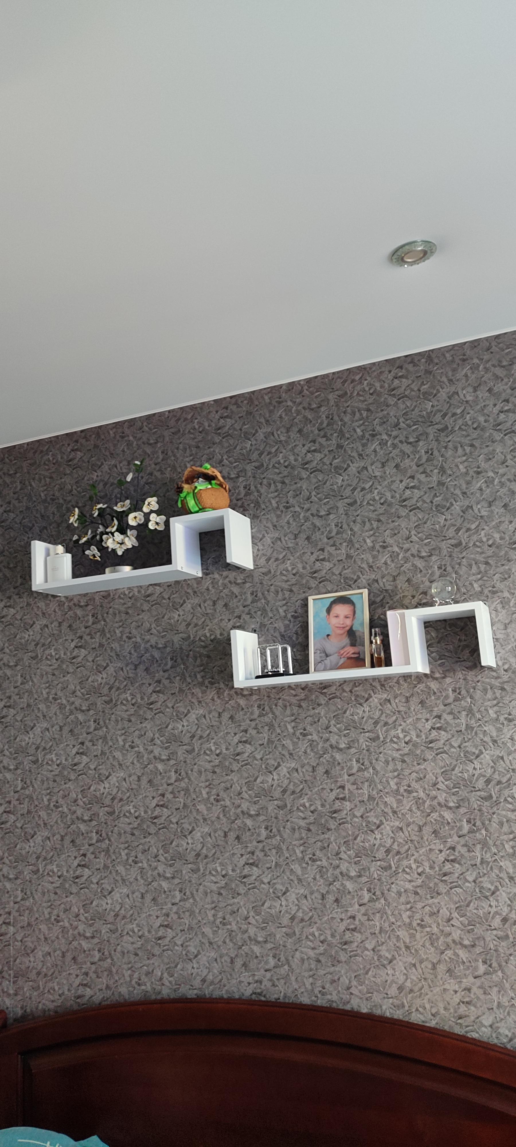 Фото: Полочка подвесная Halle 650х150х150 мм 2 шт. Белый, отправлено покупателем Тетяна Полочка подвесная Halle 650х150х150 мм 2 шт. Белый в реальных условиях использования от покупателя Тетяна.