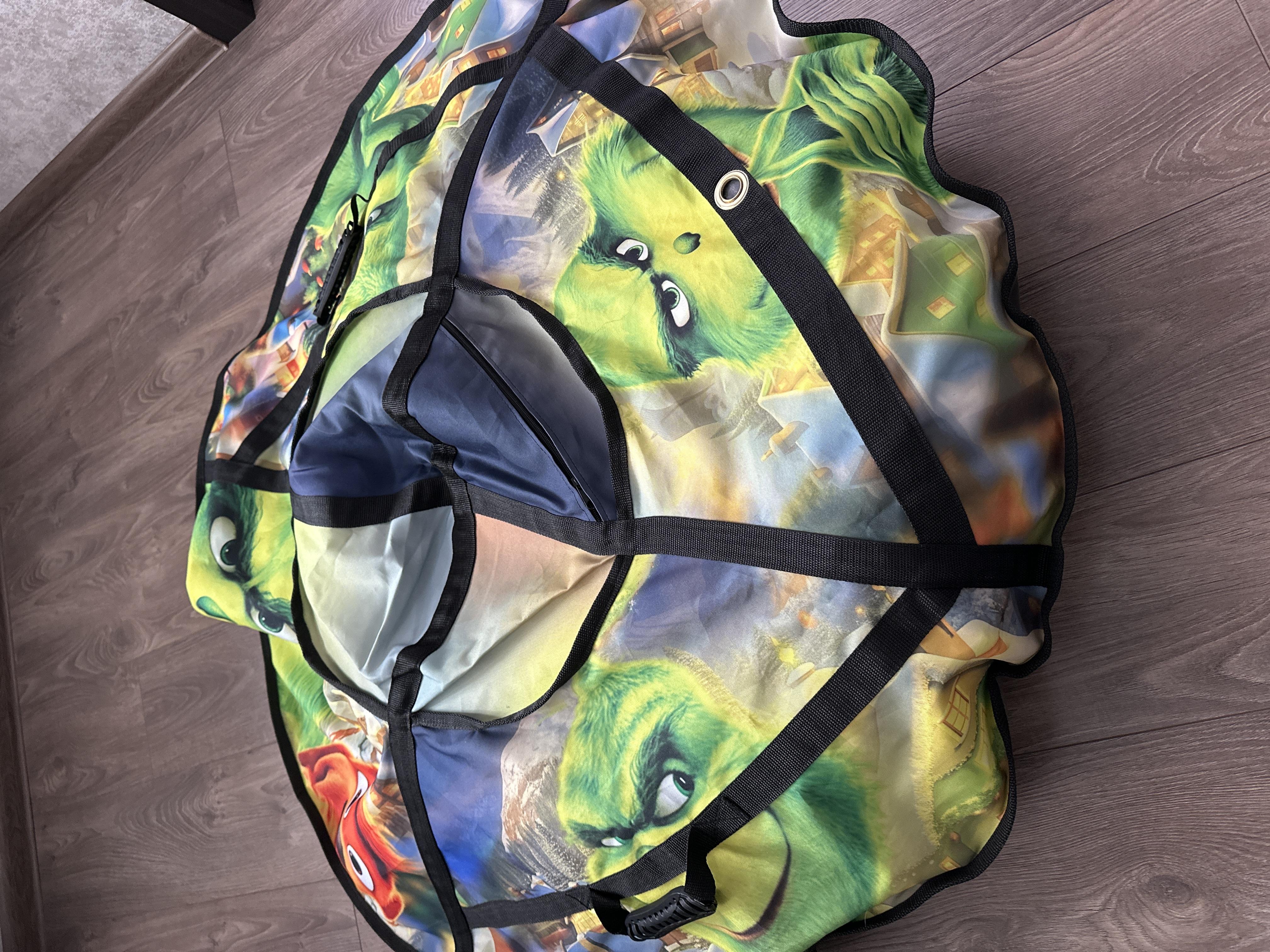 Тюбинг надувной TAKE&RIDE Grinch с камерой для детей и взрослых 120 см в реальных условиях использования от покупателя Ярослава.