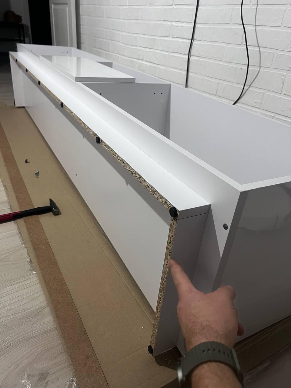 Тумба под ТВ Лиза нимфея альба в реальных условиях использования от пользователя Володимир.