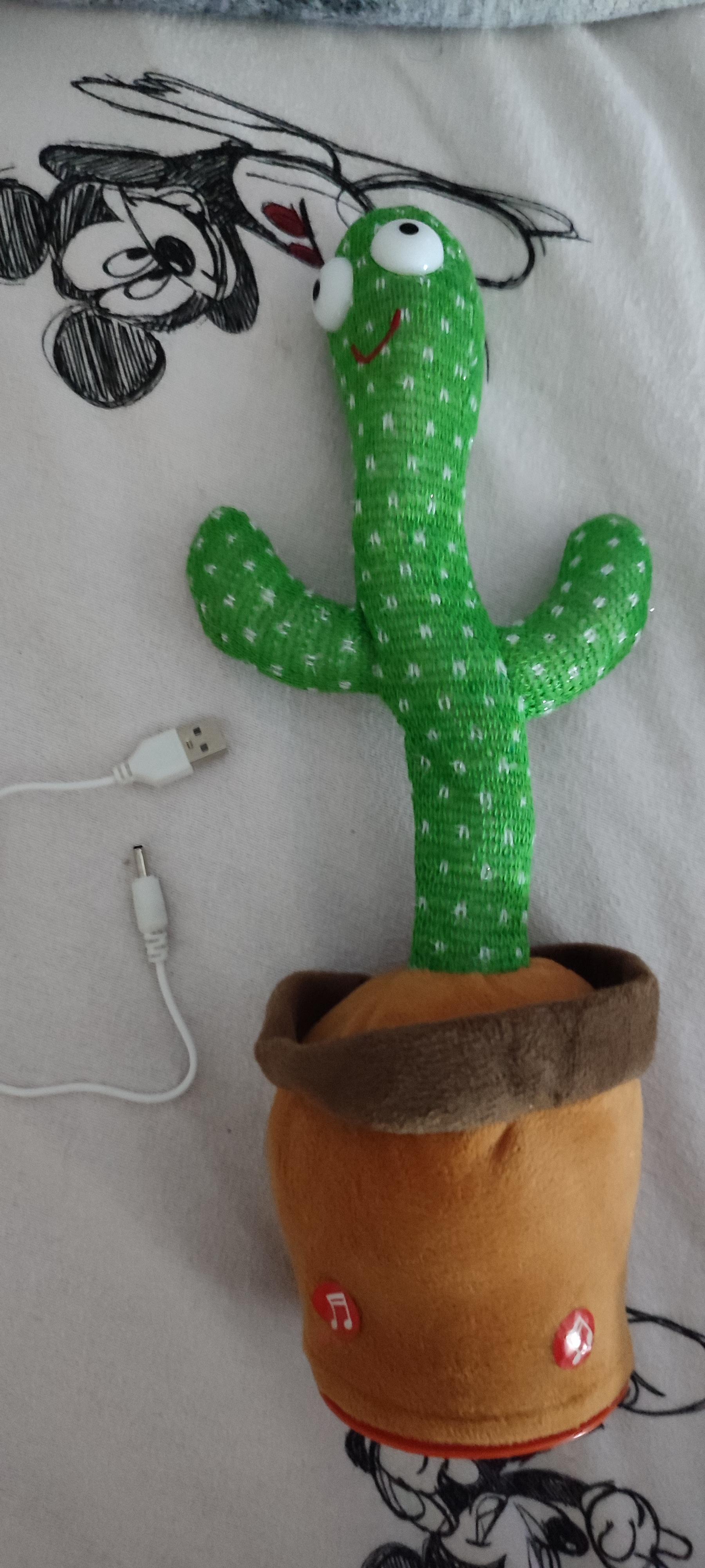 Фото: Танцующий кактус 120 песен с подсветкой Dancing Cactus, отправлено пользователем Світлана Танцующий кактус 120 песен с подсветкой Dancing Cactus в реальных условиях использования от пользователя Світлана.