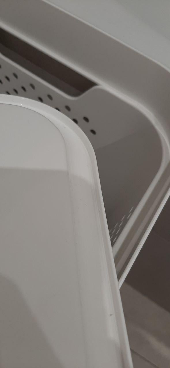 Кошик для білизни Алеана Simple з органайзером 45 л білий у реальних умовах використання від користувача Арсеній.