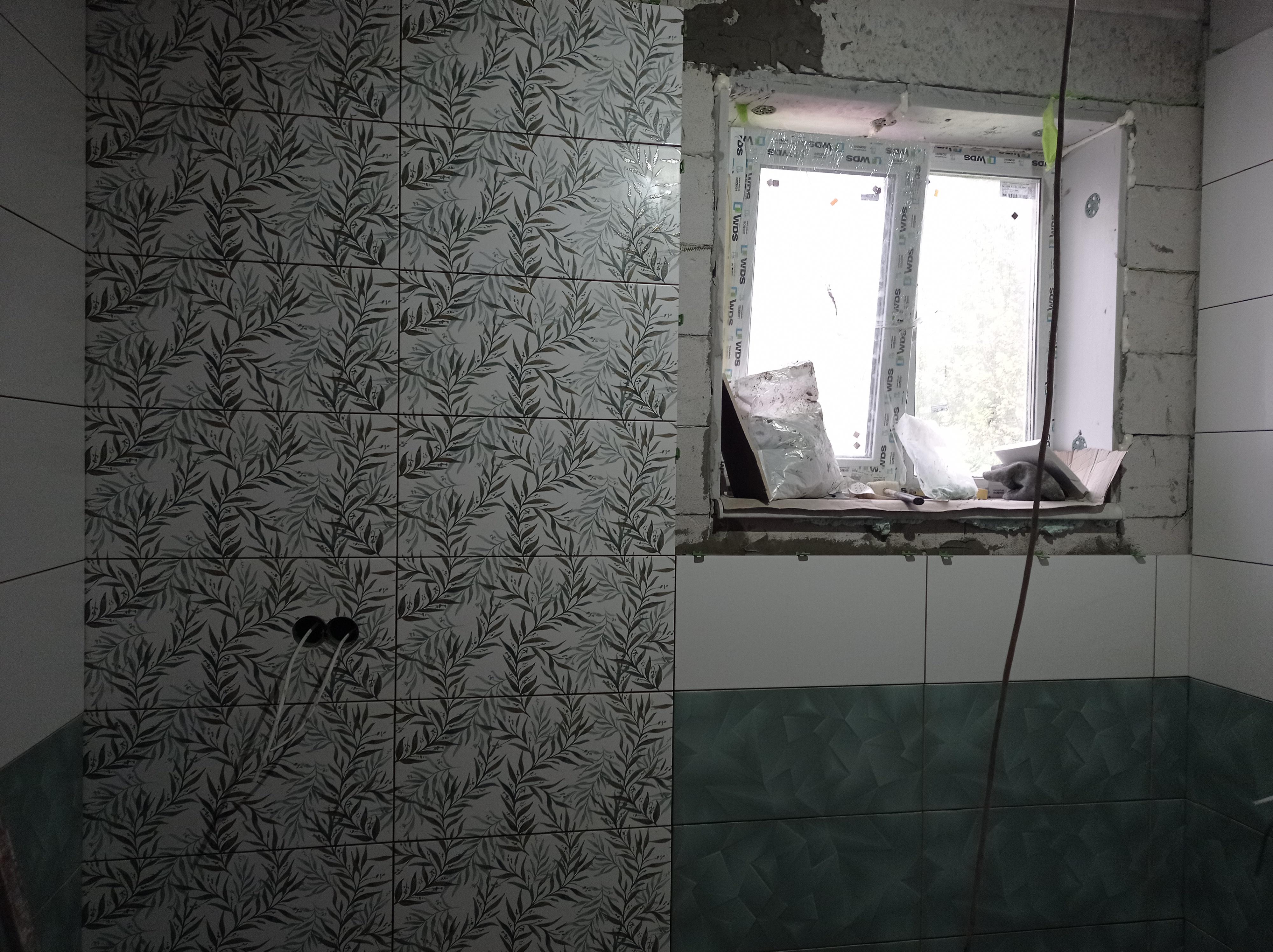 Плитка Ceramika Paradyz Salvinia green dekor mat 30x60 см в реальных условиях использования от покупателя Марина.