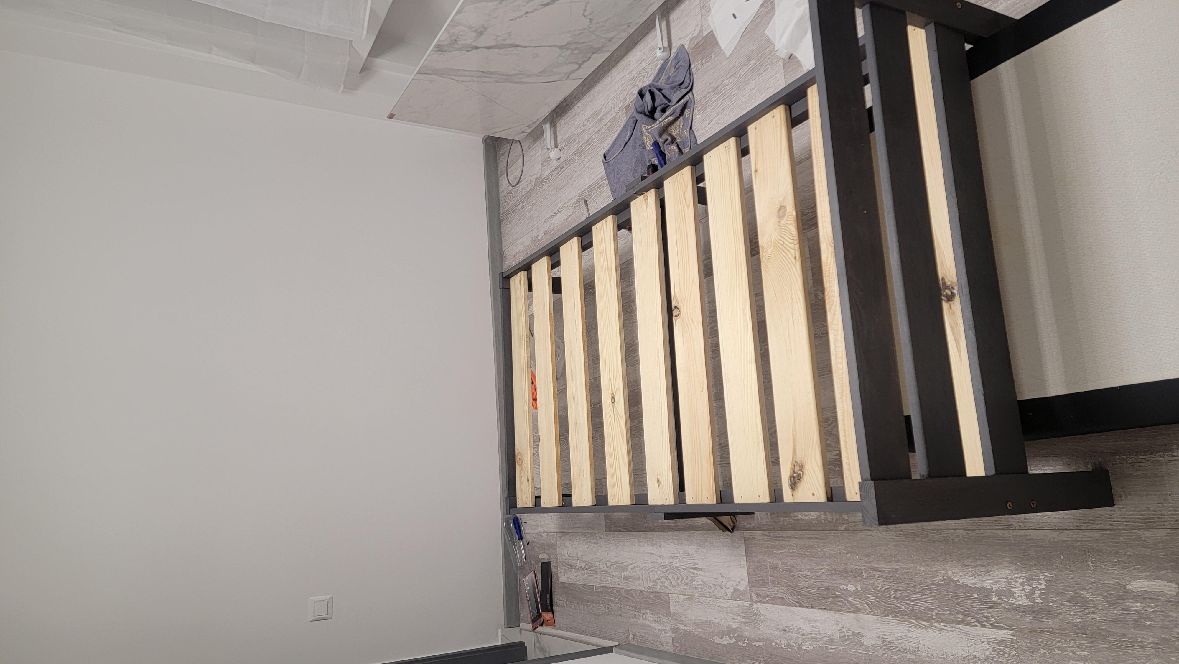 Кровать односпальная деревянная Звездная из массива сосны 90х200 см (26760343) в реальных условиях использования от покупателя Инга.