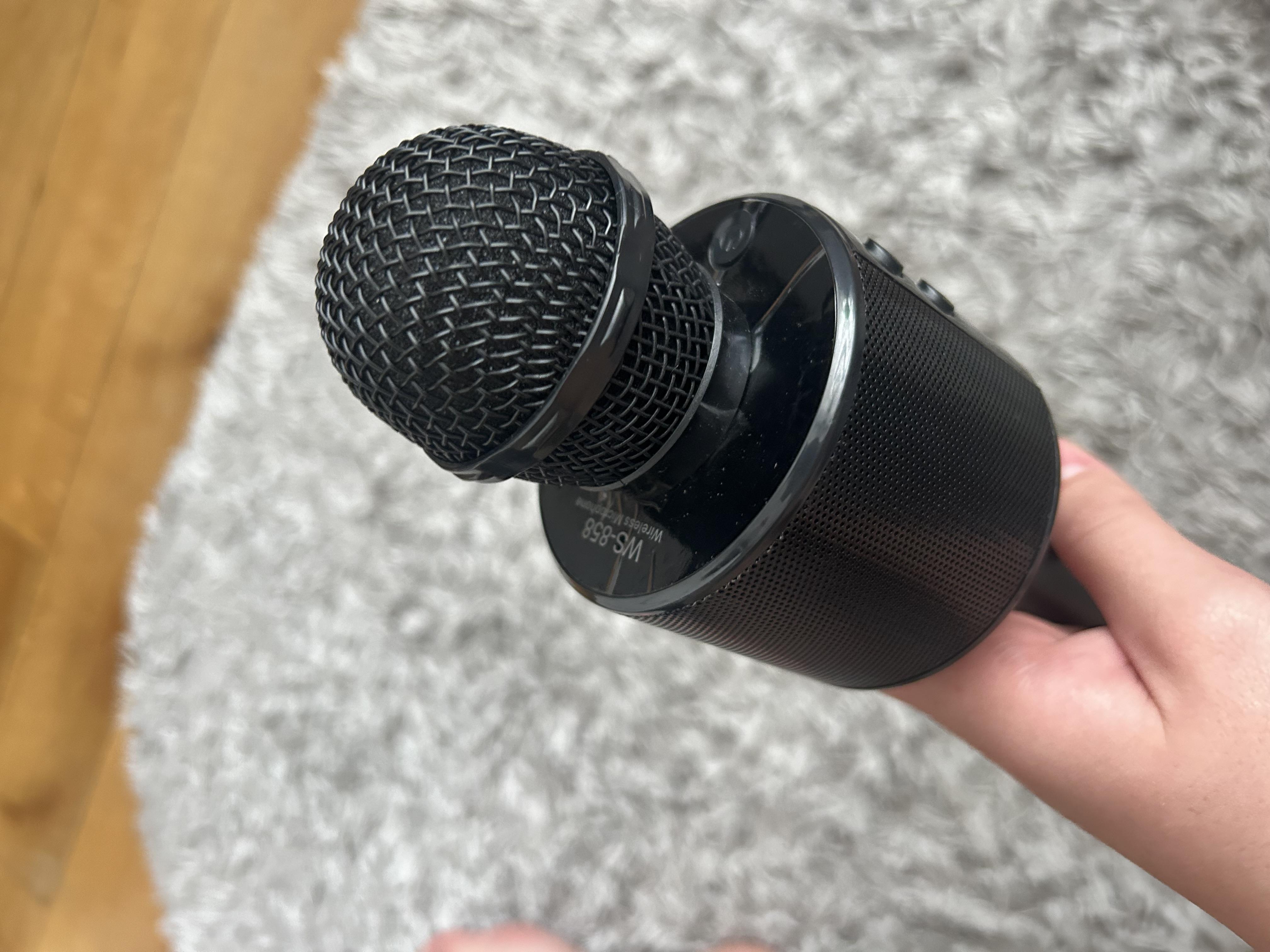 Микрофон детский Bluetooth Wster WS-858 2в1 с MP3 колонкой Black в реальных условиях использования от пользователя Володимир.