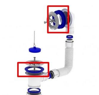 Сифон для ванны ScandiSPA прямоточный с ревизией выпуском и переливом 1 1/2 и Гофротрубы В0550 в реальных условиях использования от покупателя Василь.