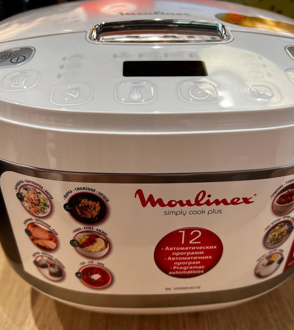 Фото: Мультиварка Moulinex Simply Cook Plus MK622132, надіслане користувачем Тетяна Шкрум Мультиварка Moulinex Simply Cook Plus MK622132 у реальних умовах використання від користувача Тетяна Шкрум.