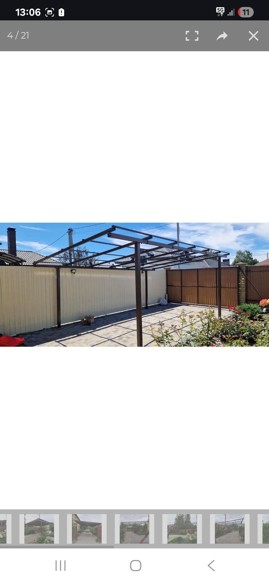 Навес односкатный Shelter Econom 4х3 м в реальных условиях использования от пользователя Роман.