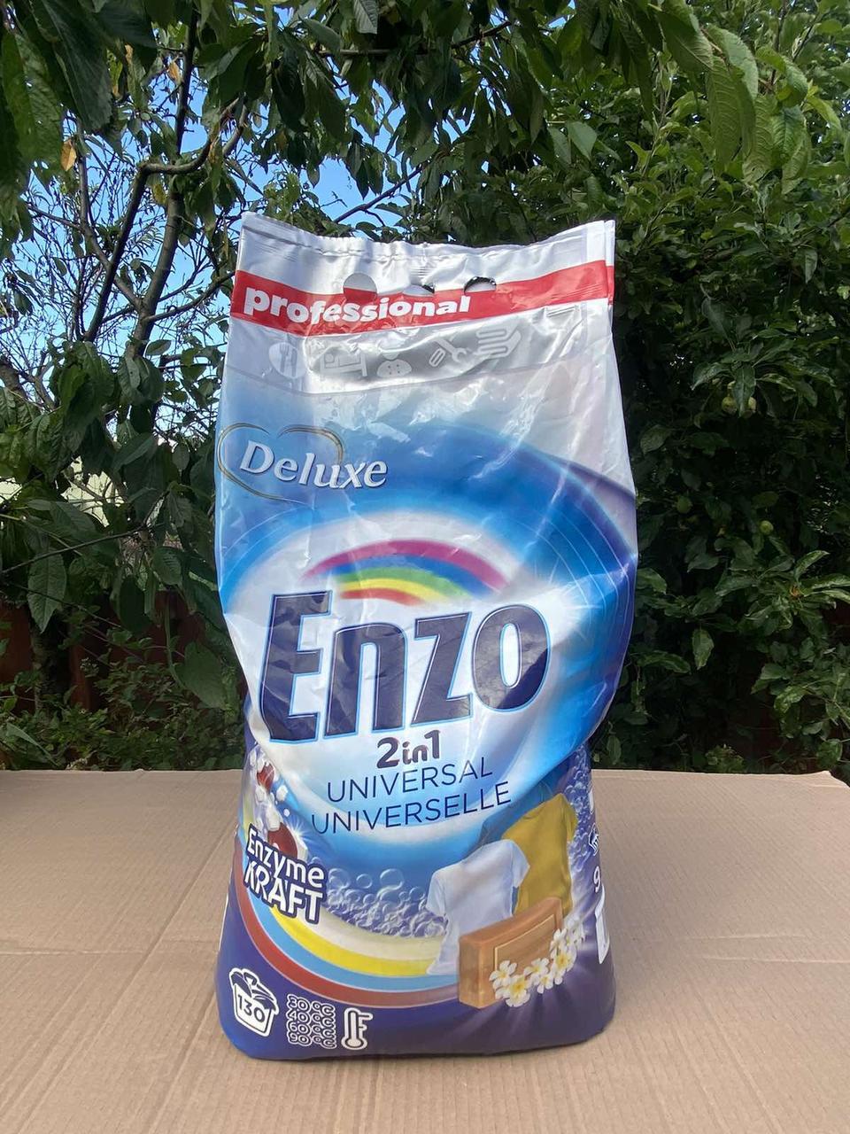 Стиральный порошок Enzo Deluxe Universal Professional 9,1 кг (91897) в реальных условиях использования от пользователя Віталій.