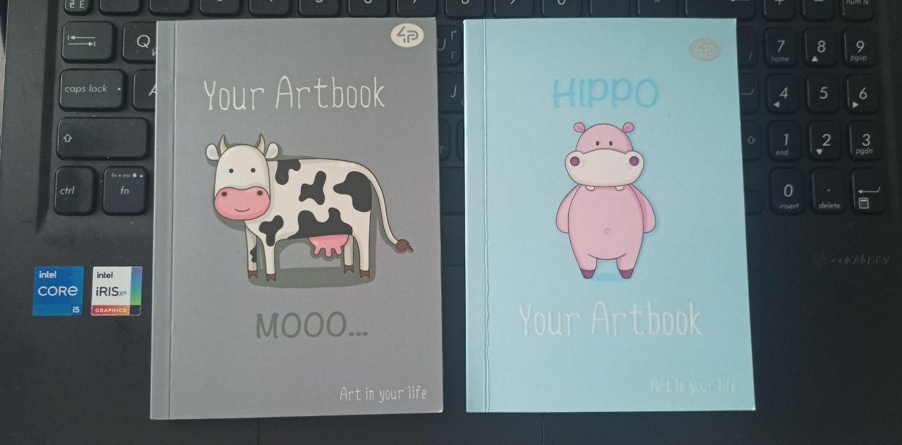 Фото: Блокнот "Artbook" cow, A6 Profiplan, отправлено покупателем Ірина Блокнот "Artbook" cow, A6 Profiplan в реальных условиях использования от покупателя Ірина.