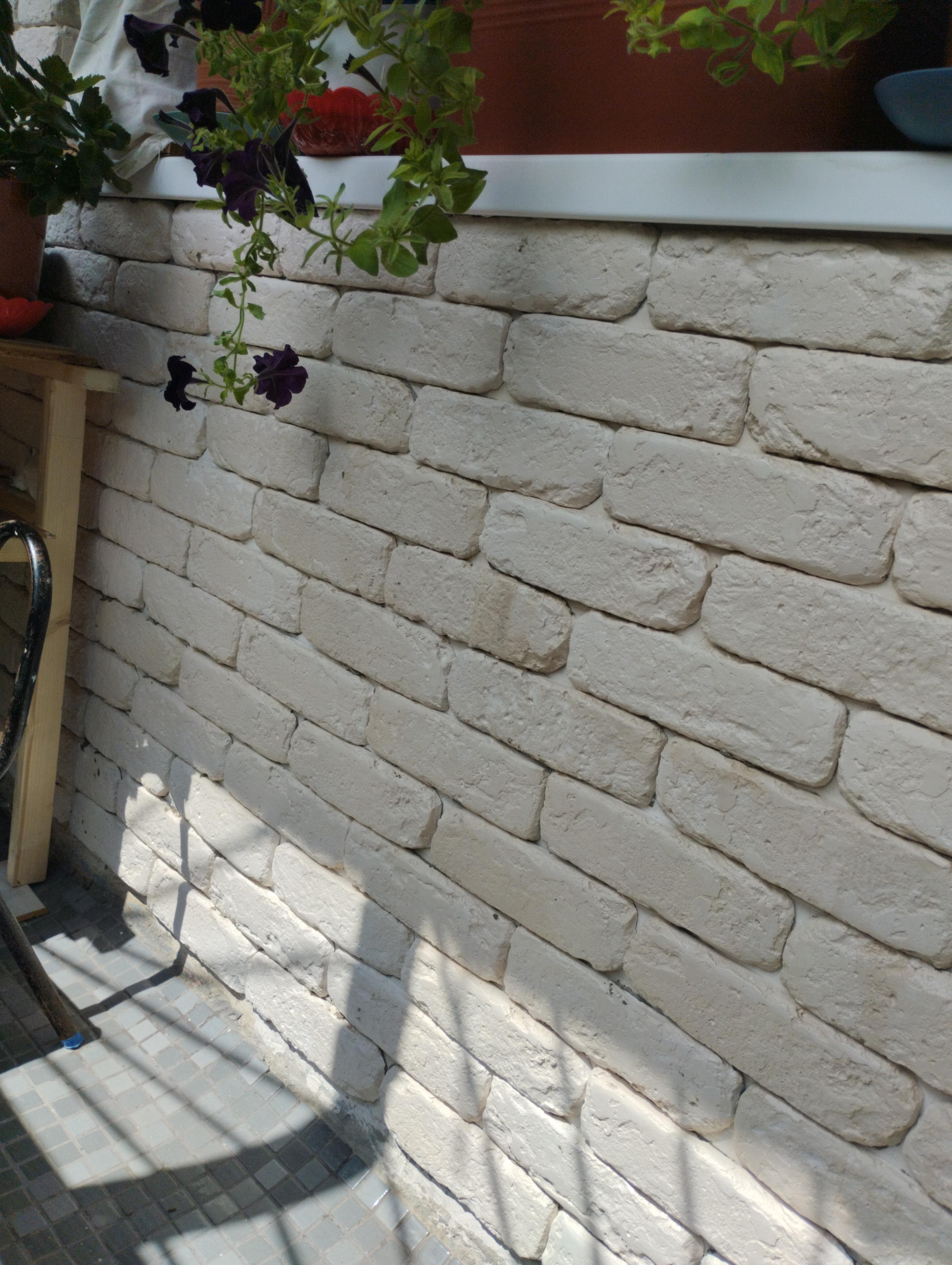 Плитка гипсовая прямая Живой камень Техас 10 0,25 кв.м в реальных условиях использования от покупателя Наталія.