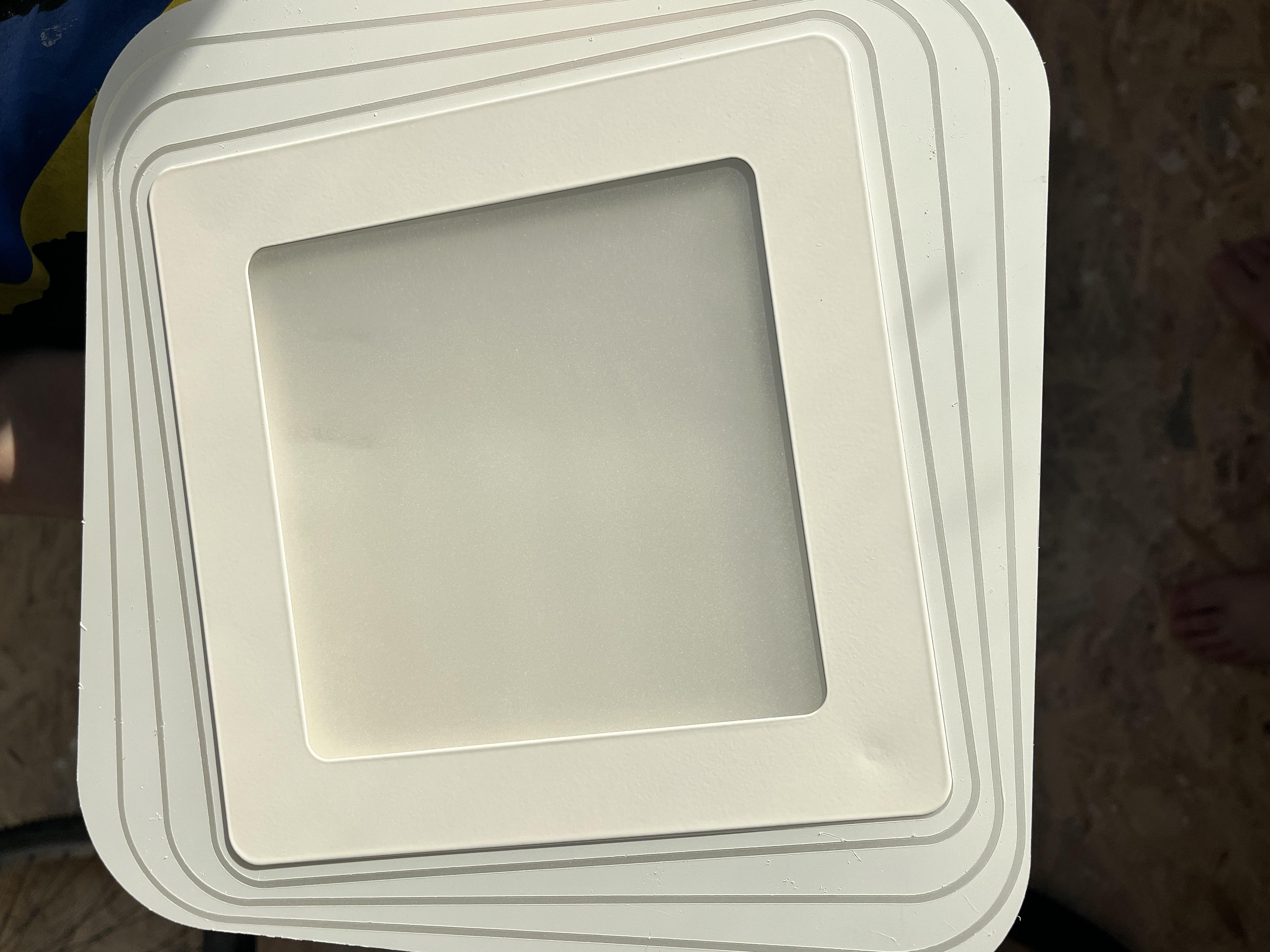 Фото: Світильник світлодіодний ESLLSE PLAZA 30 Вт керований S 290х290х45 мм Чорний (10604), надіслане покупцем Анатолій Світильник світлодіодний ESLLSE PLAZA 30 Вт керований S 290х290х45 мм Чорний (10604) у реальних умовах використання від покупця Анатолій.