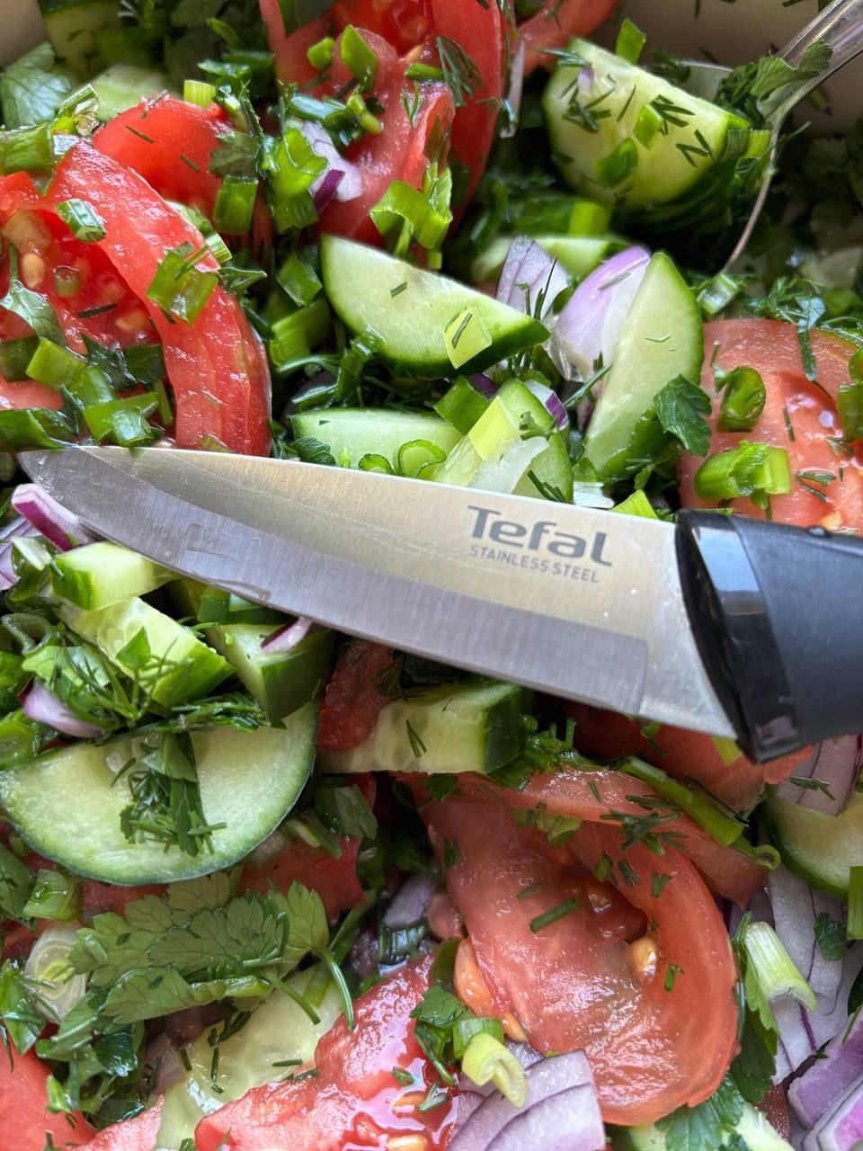 Набір ножів Tefal Сomfort 3 предмети K221S375 у реальних умовах використання від користувача Олександра.