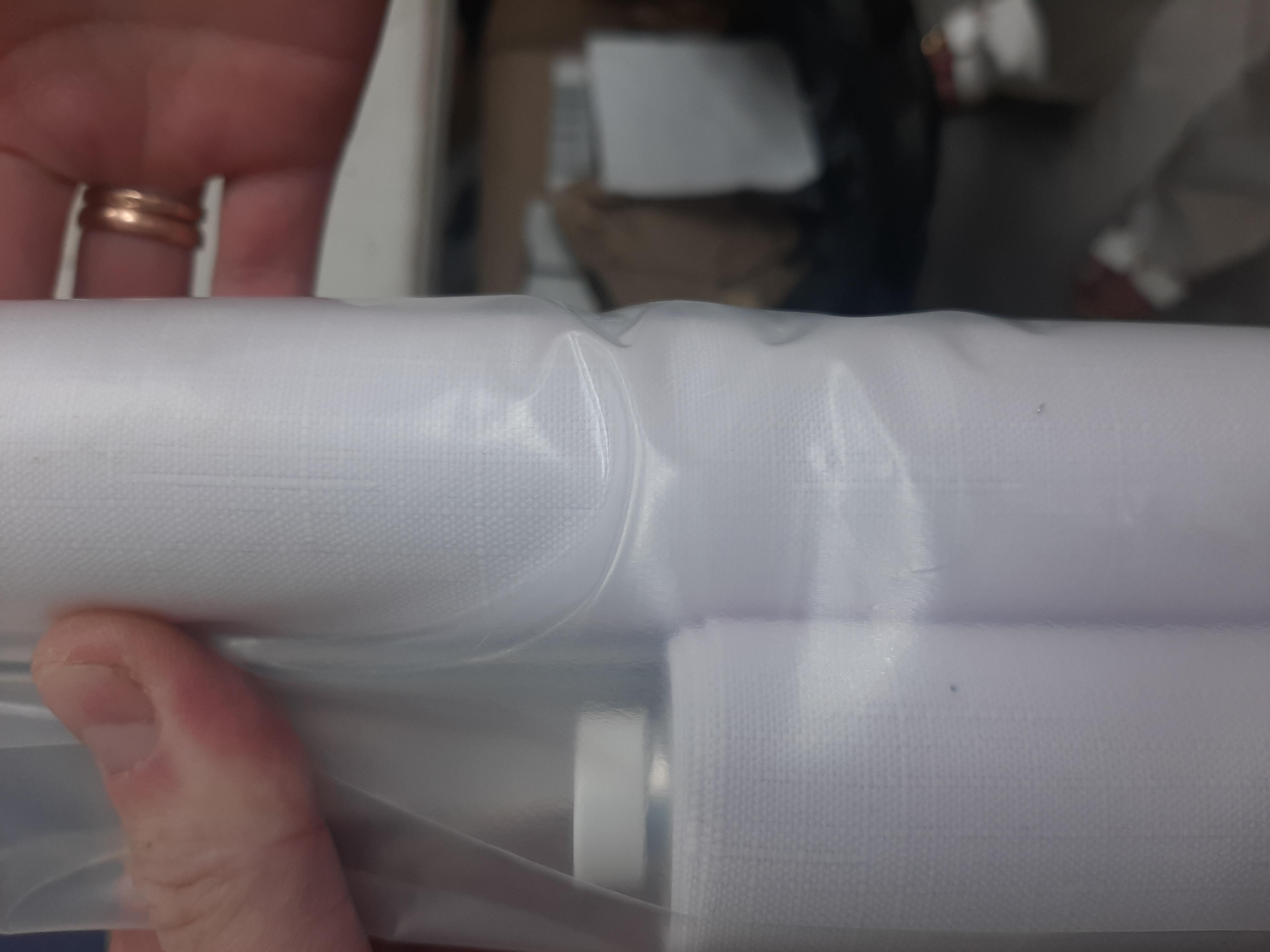 Фото: Ролета тканевая NewTex Лен LUX 32,5х165 см Белый (800), отправлено покупателем Віталій Ролета тканевая NewTex Лен LUX 32,5х165 см Белый (800) в реальных условиях использования от покупателя Віталій.