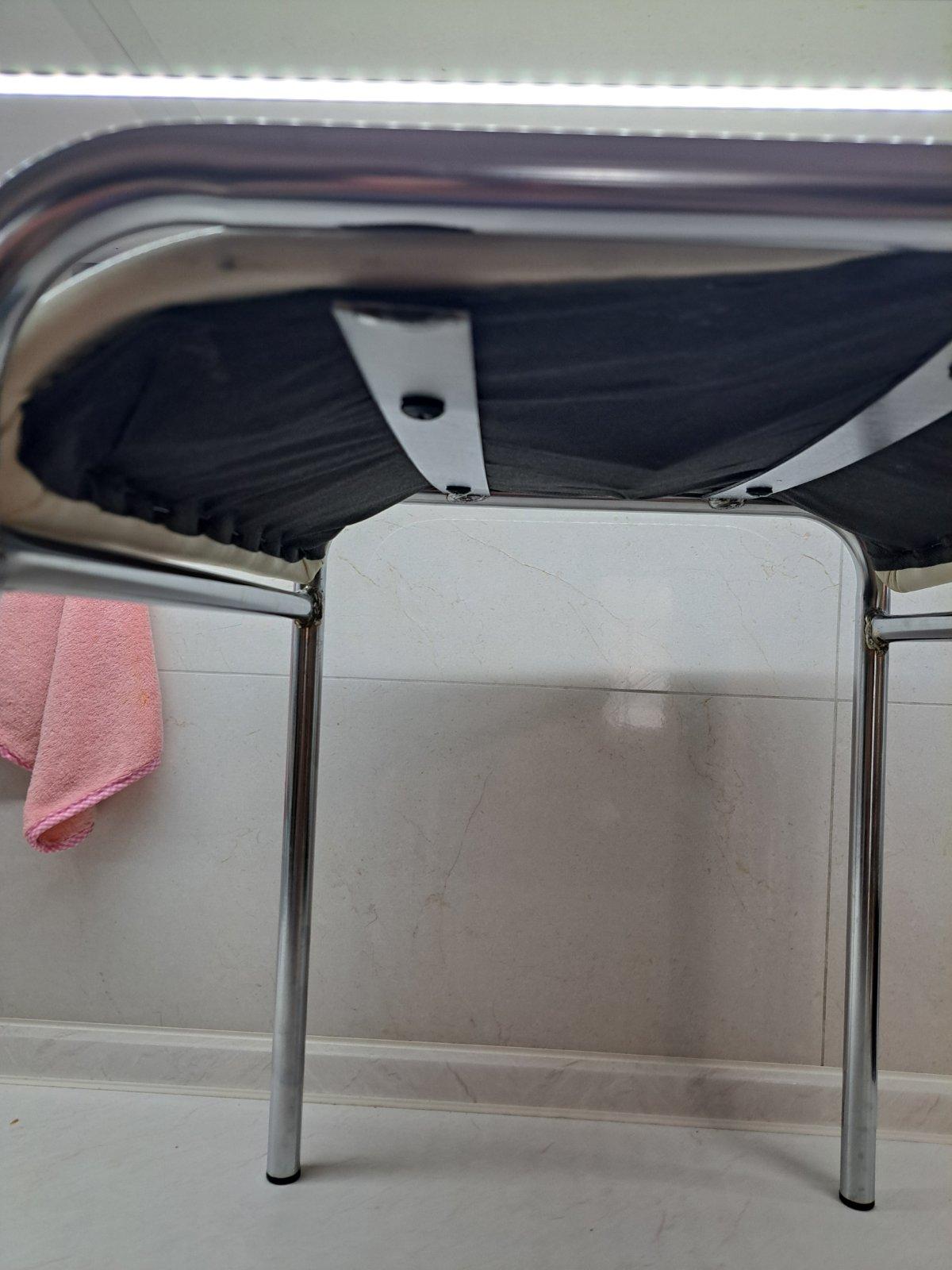 Стул Nowy Styl CADDY chrome (BOX) (CH) V-18 молочный / хром в реальных условиях использования от покупателя Стефанюк.