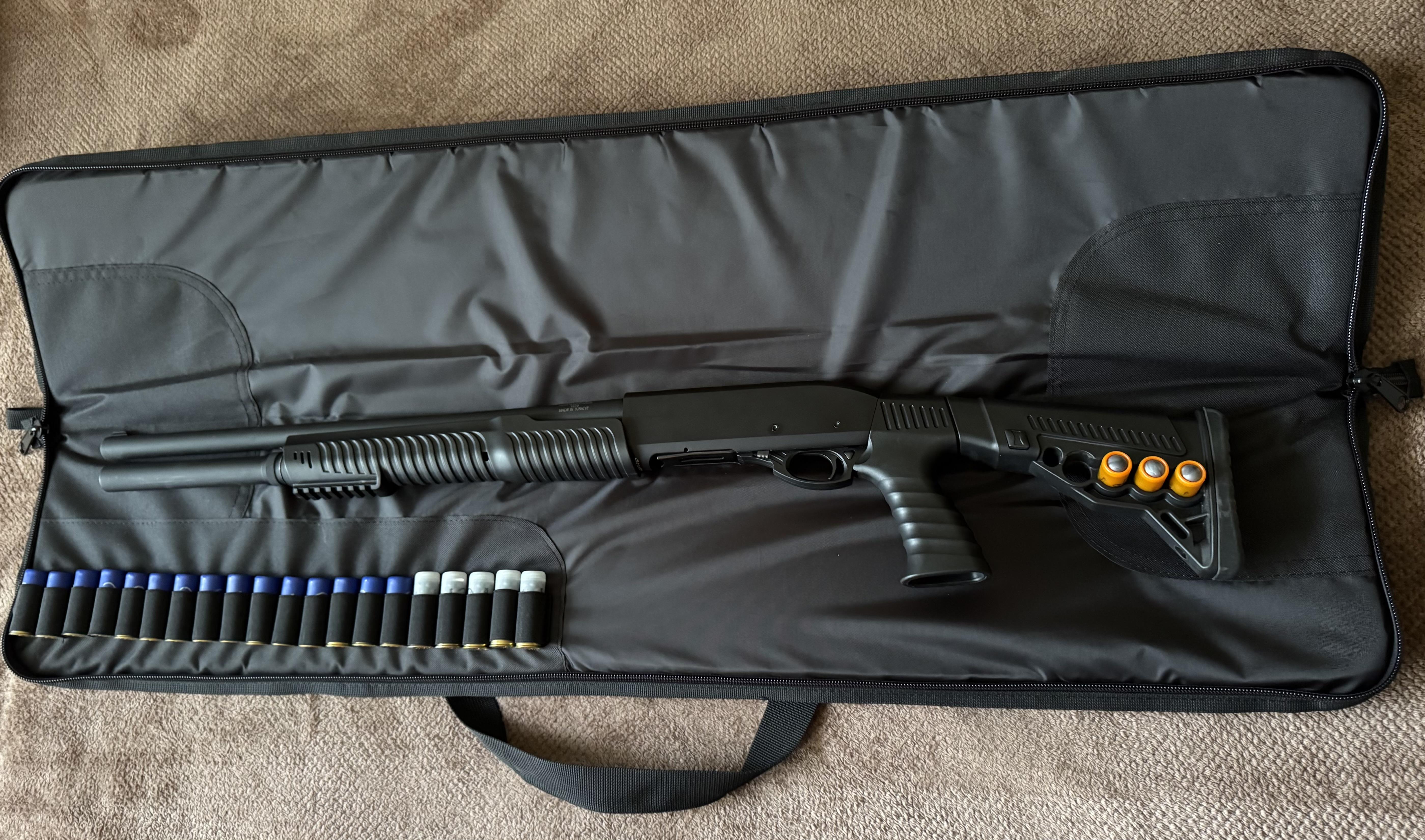 Чехол для оружия Shaptala "Помпа с патронташем 106см".Внутр.106х20см, черный в реальных условиях использования от пользователя Сергій.