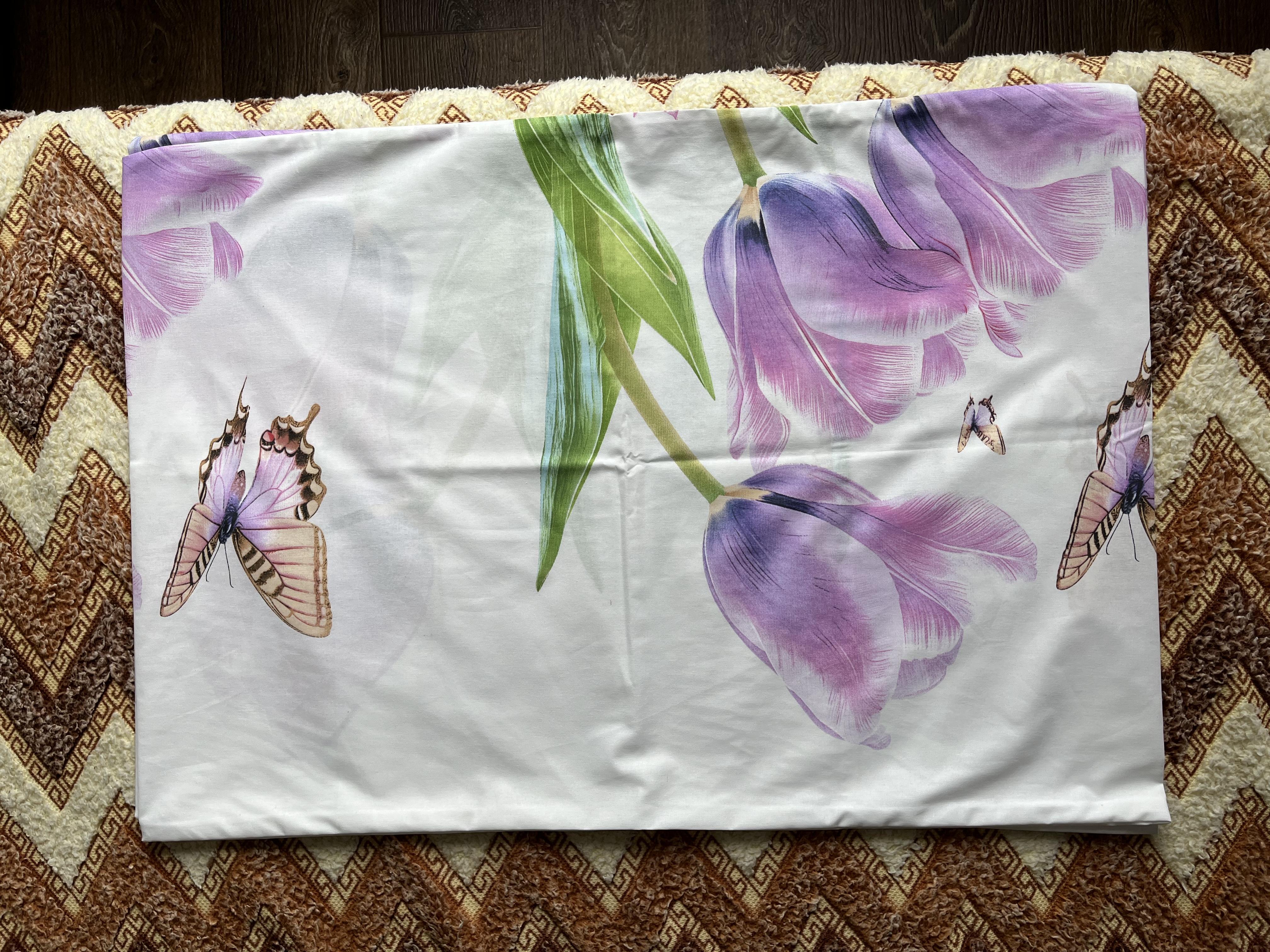 Фото: Комплект постільної білизни Тюльпановий сон ранфорс євро/наволочки 50х70 см (2677), надіслане покупцем Вікторія Комплект постільної білизни Тюльпановий сон ранфорс євро/наволочки 50х70 см (2677) у реальних умовах використання від покупця Вікторія.