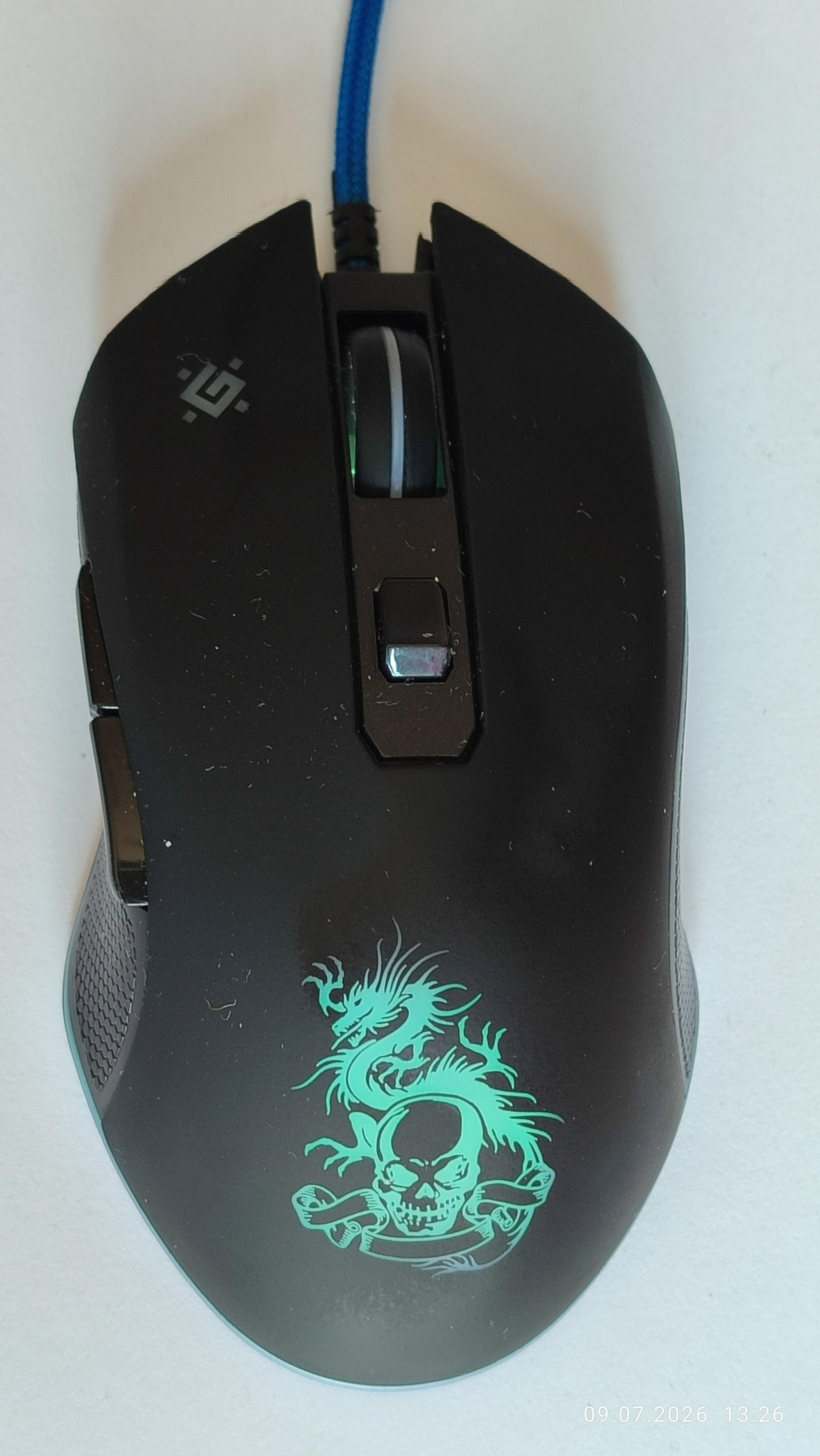 Мышка Defender Sky Dragon GM-090L (+коврик) black в реальных условиях использования от покупателя Леонід.