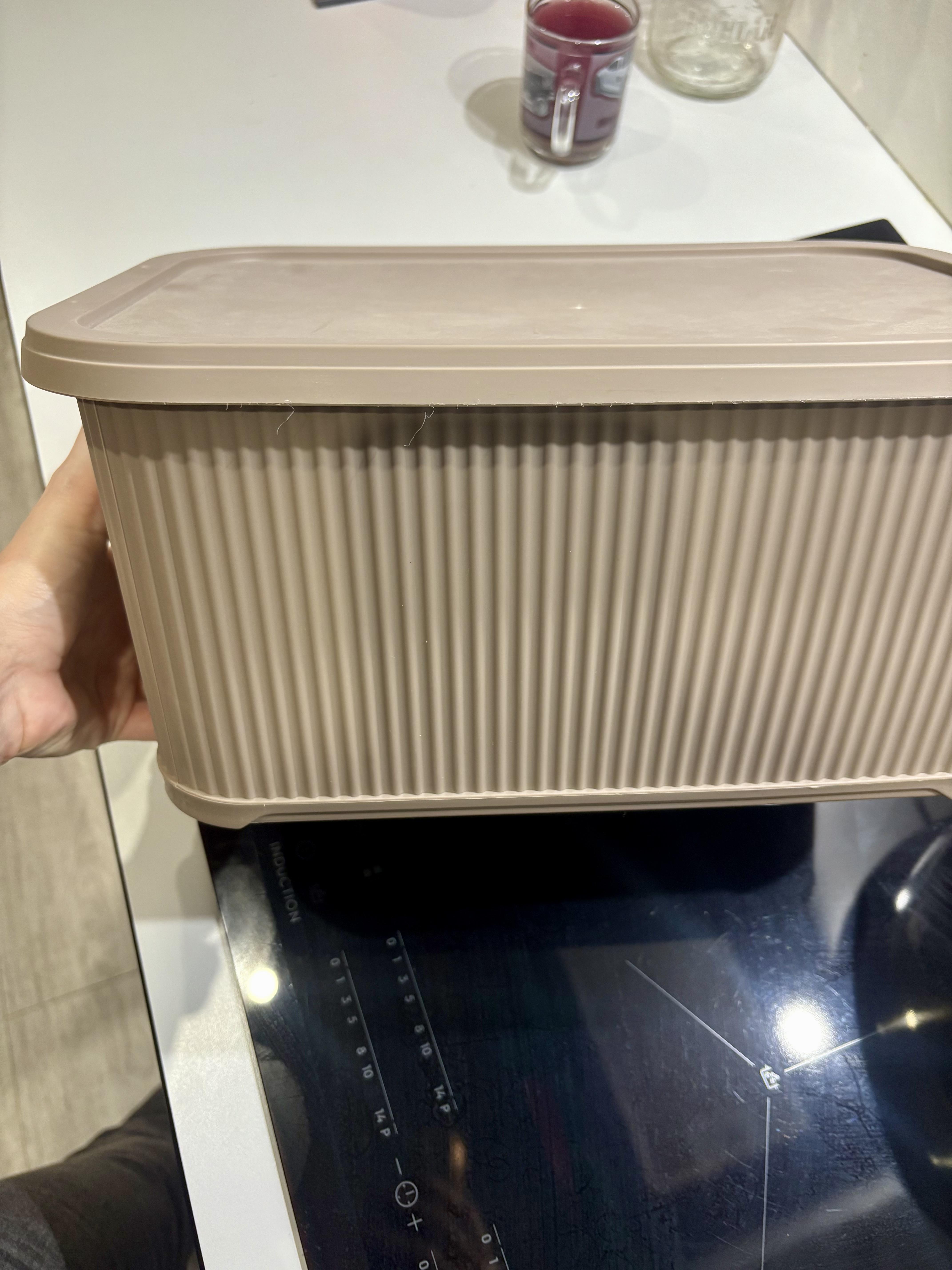 Кошик для зберігання Elif Plastik NOSTALGIA з кришкою 10 л (UN377) у реальних умовах використання від покупця Неля.