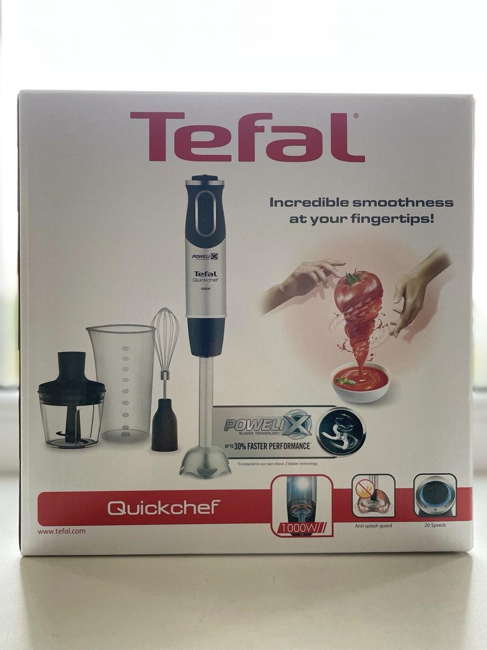 Блендер заглибний Tefal QUICKCHEF HB656838 чорний/нержавіюча сталь у реальних умовах використання від користувача Уляна Сугунчак.