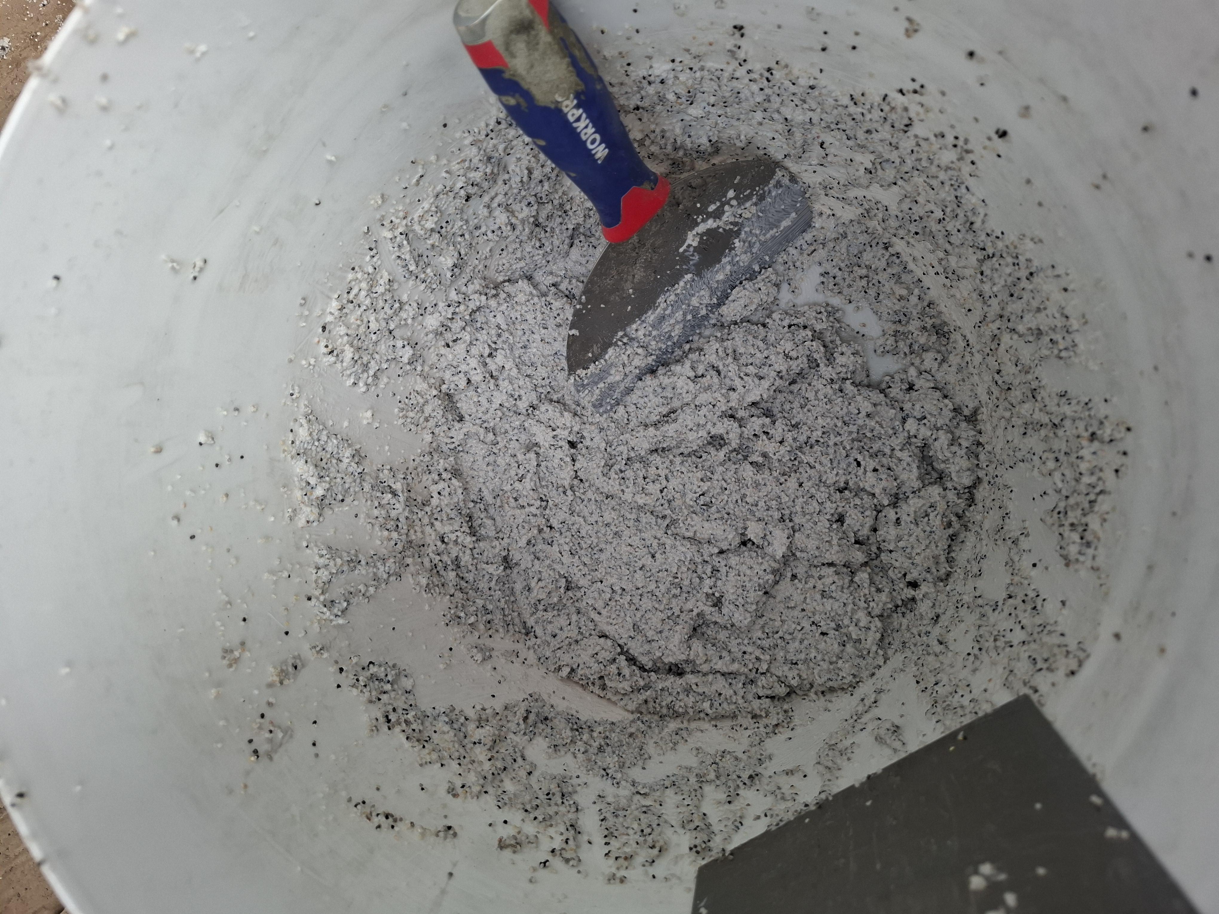 Декоративная штукатурка мраморная мозаичная AIWEX HIT-1 25 кг фракция 2 мм (747464) в реальных условиях использования от пользователя Вася.