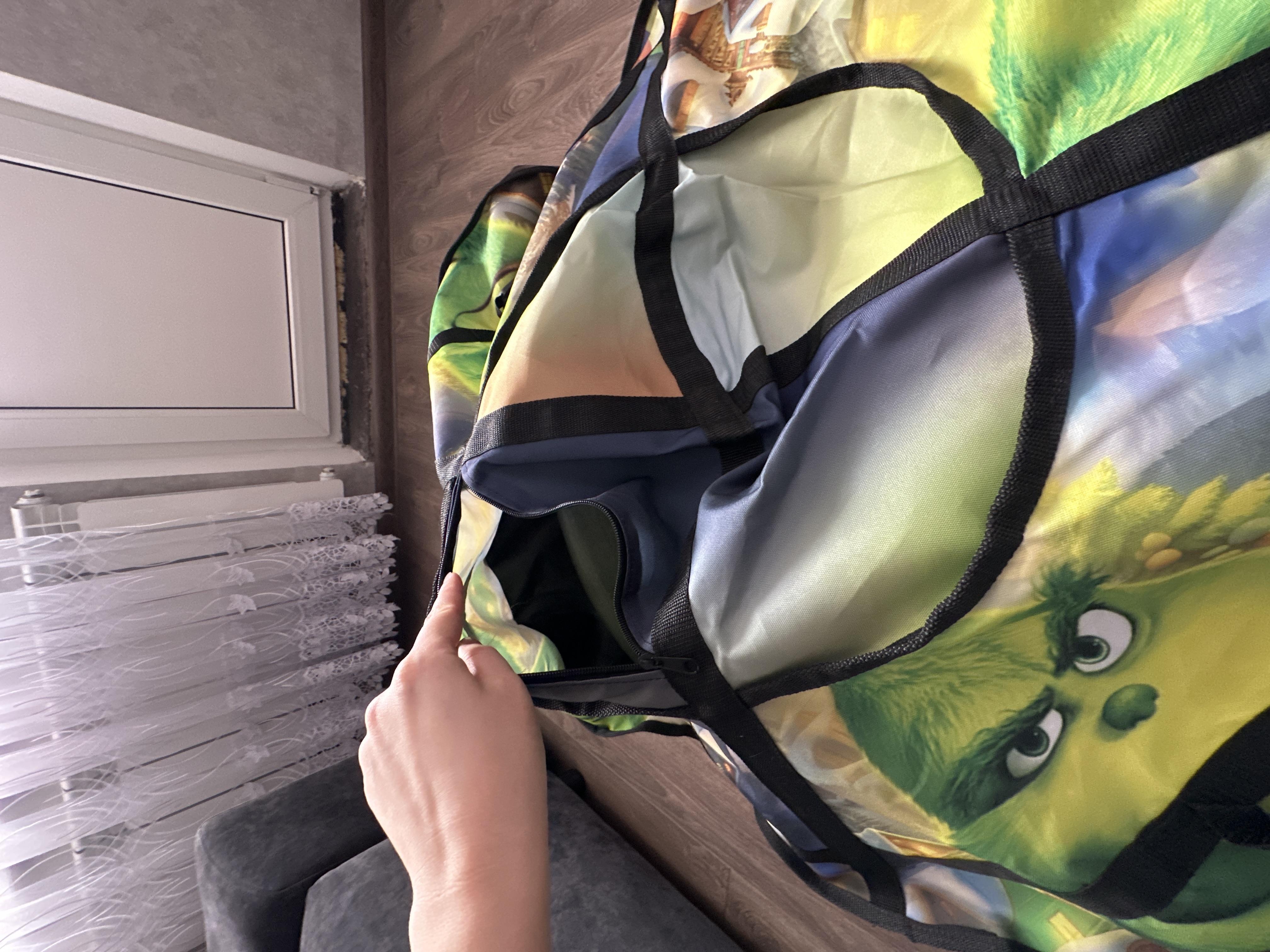 Тюбинг надувной TAKE&RIDE Grinch с камерой для детей и взрослых 120 см в реальных условиях использования от покупателя Ярослава.