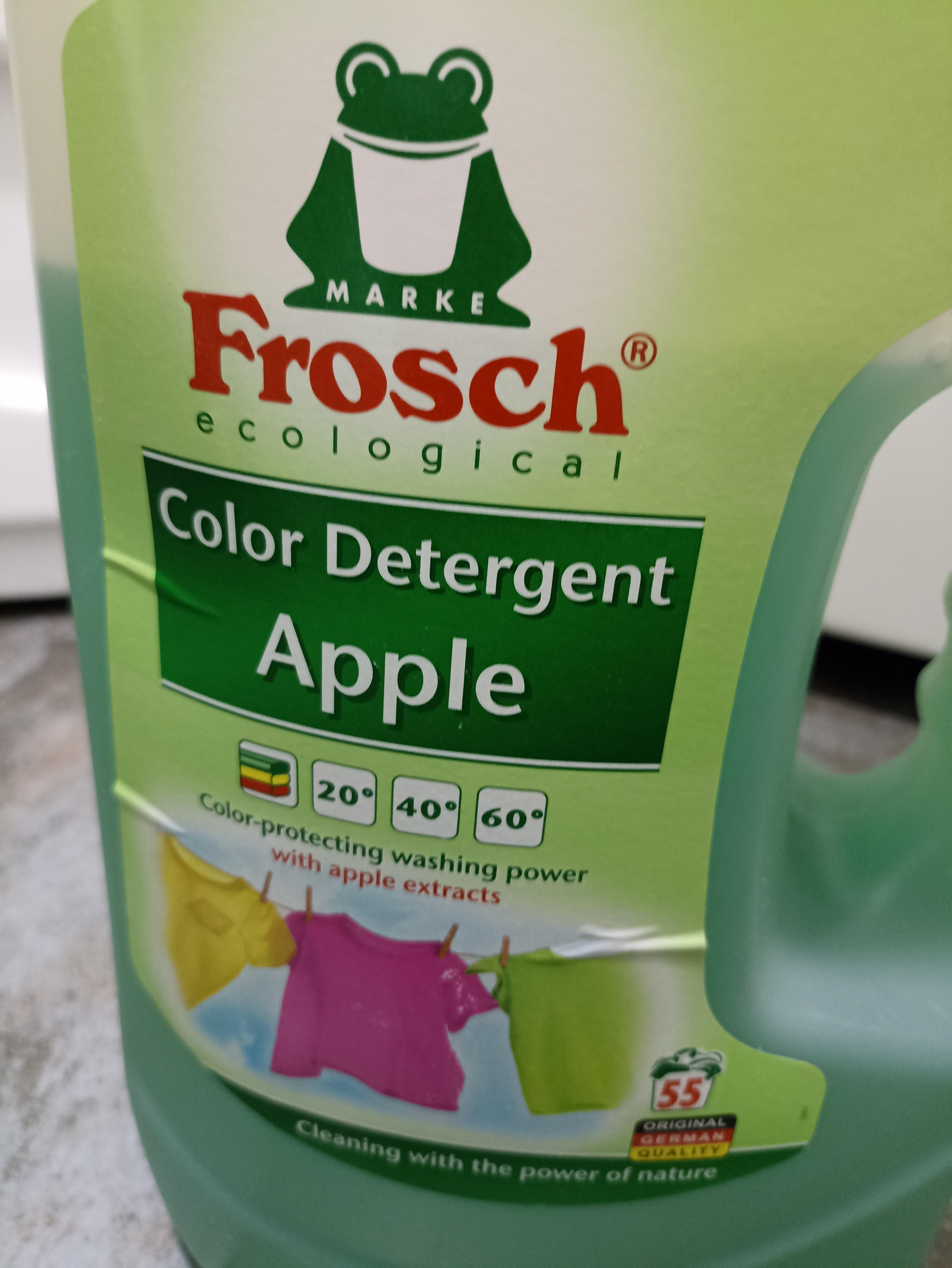 Гель для машинного прання Frosch Яблуко 5 л у реальних умовах використання від покупця Галина.